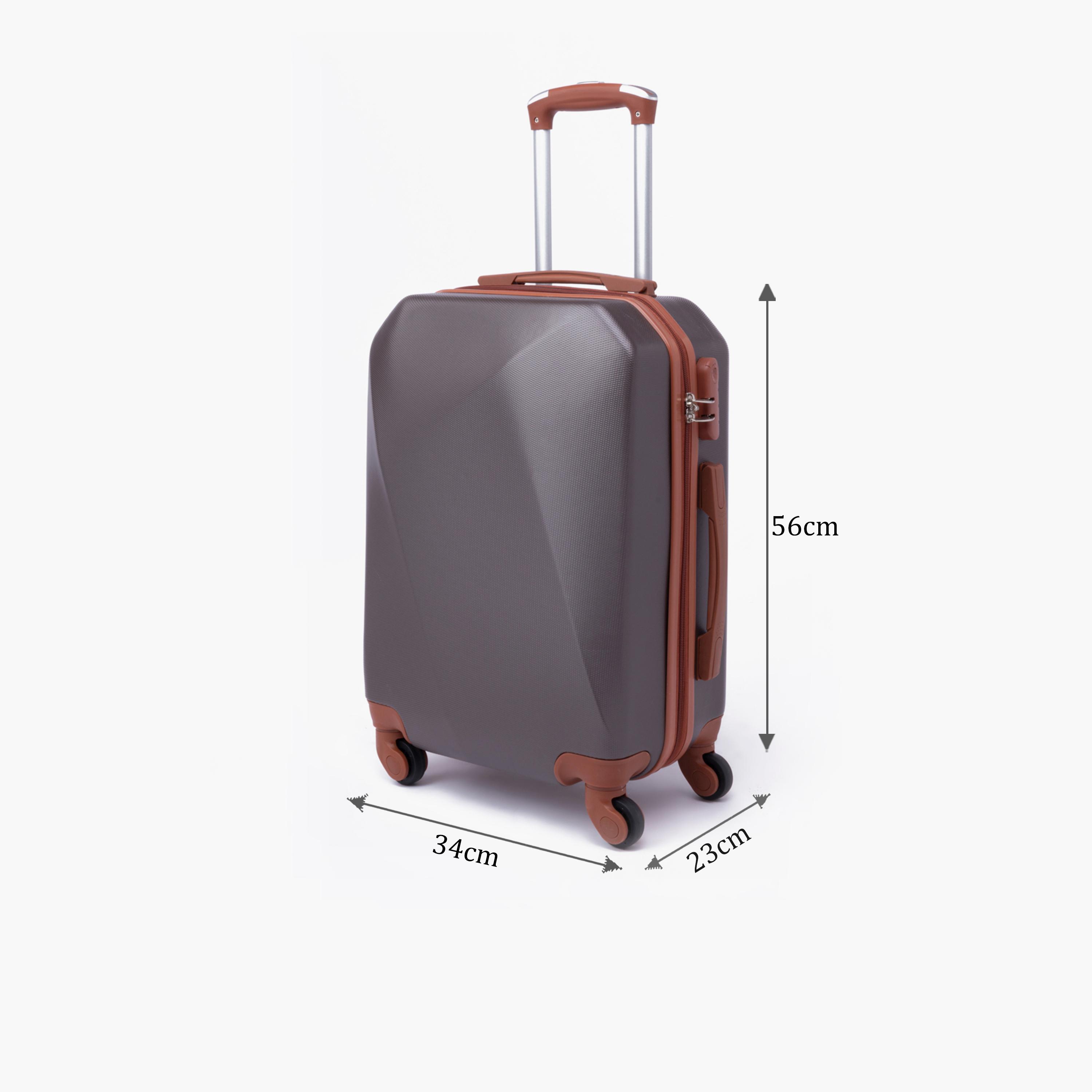 LIMRA 56 CM Small Cabin ABS Hard Sided 4-Wheeler Spinner Luggage with Combination Lock-travel-luggagesandbags-luggage-image-2