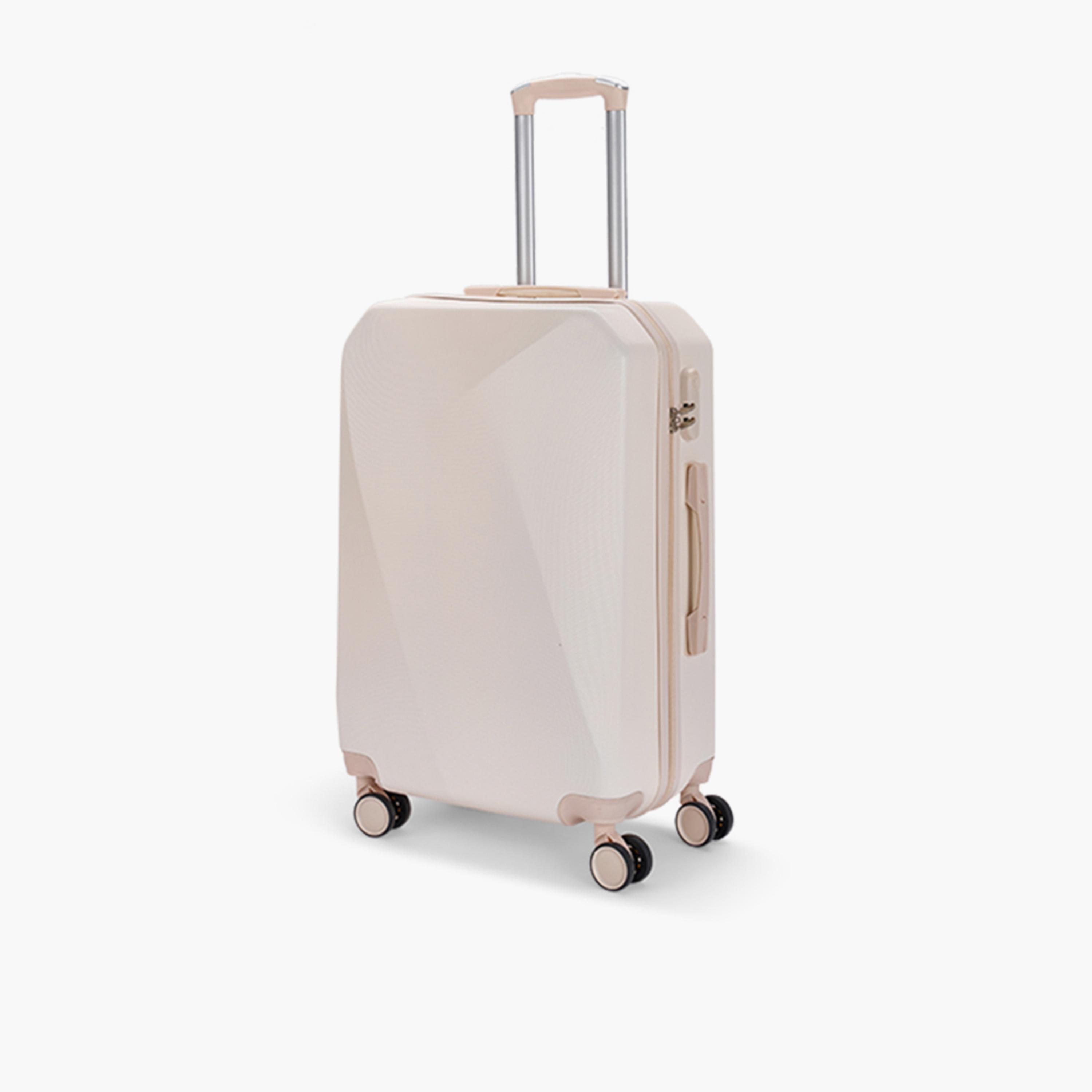 LIMRA 56 CM Small Cabin ABS Hard Sided 4-Wheeler Spinner Luggage with Combination Lock-travel-luggagesandbags-luggage-image-1