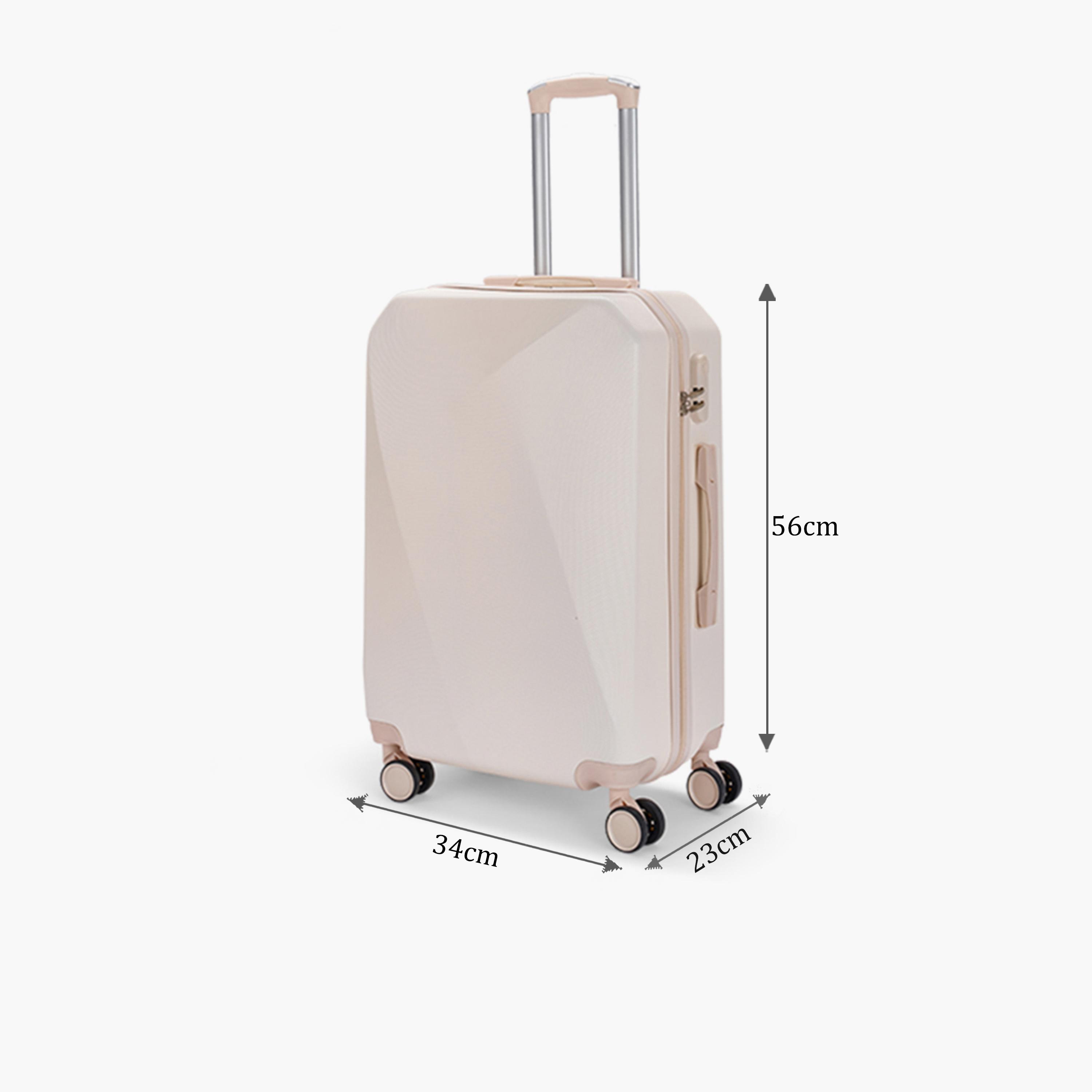 LIMRA 56 CM Small Cabin ABS Hard Sided 4-Wheeler Spinner Luggage with Combination Lock-travel-luggagesandbags-luggage-image-2