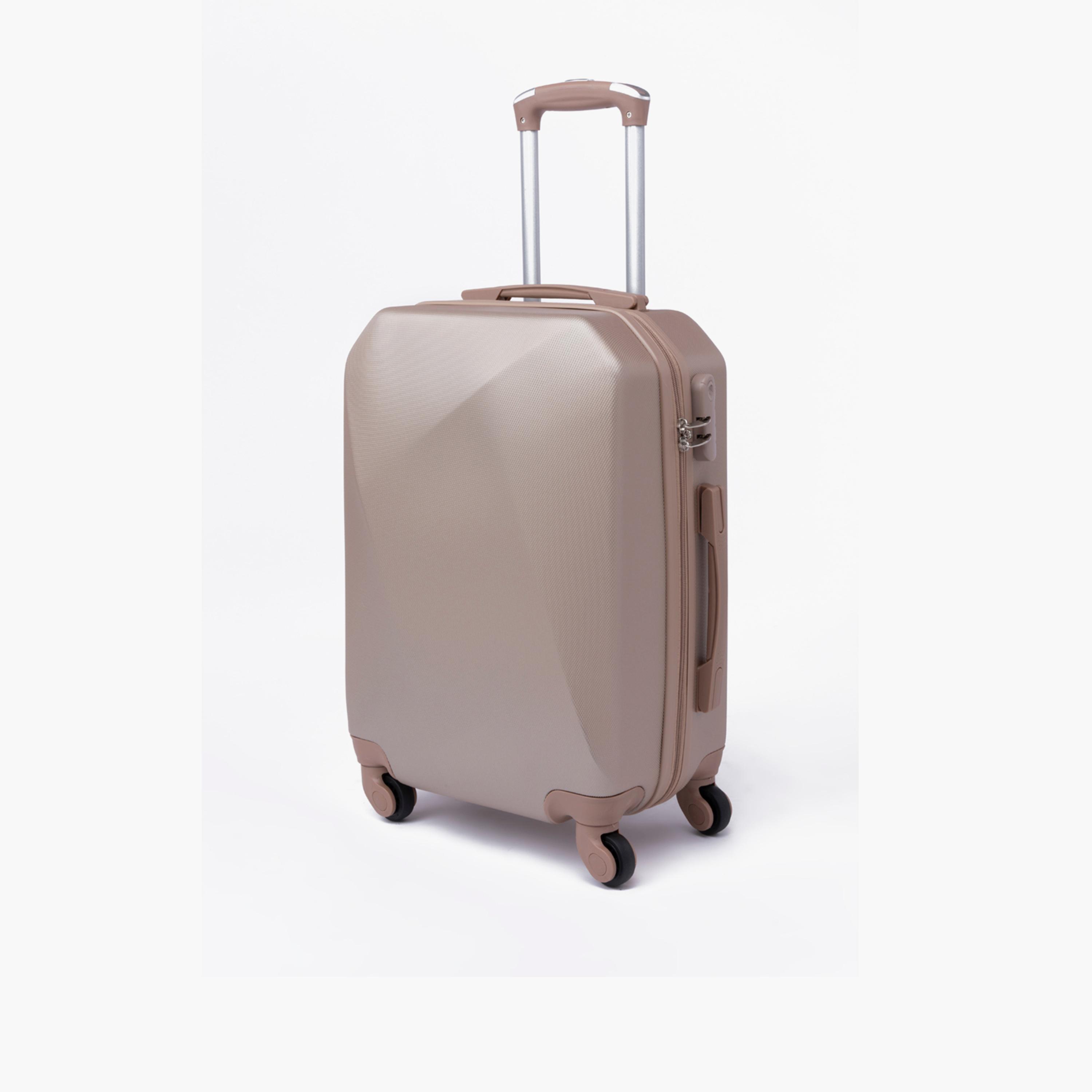 LIMRA 56 CM Small Cabin ABS Hard Sided 4-Wheeler Spinner Luggage with Combination Lock-travel-luggagesandbags-luggage-image-1