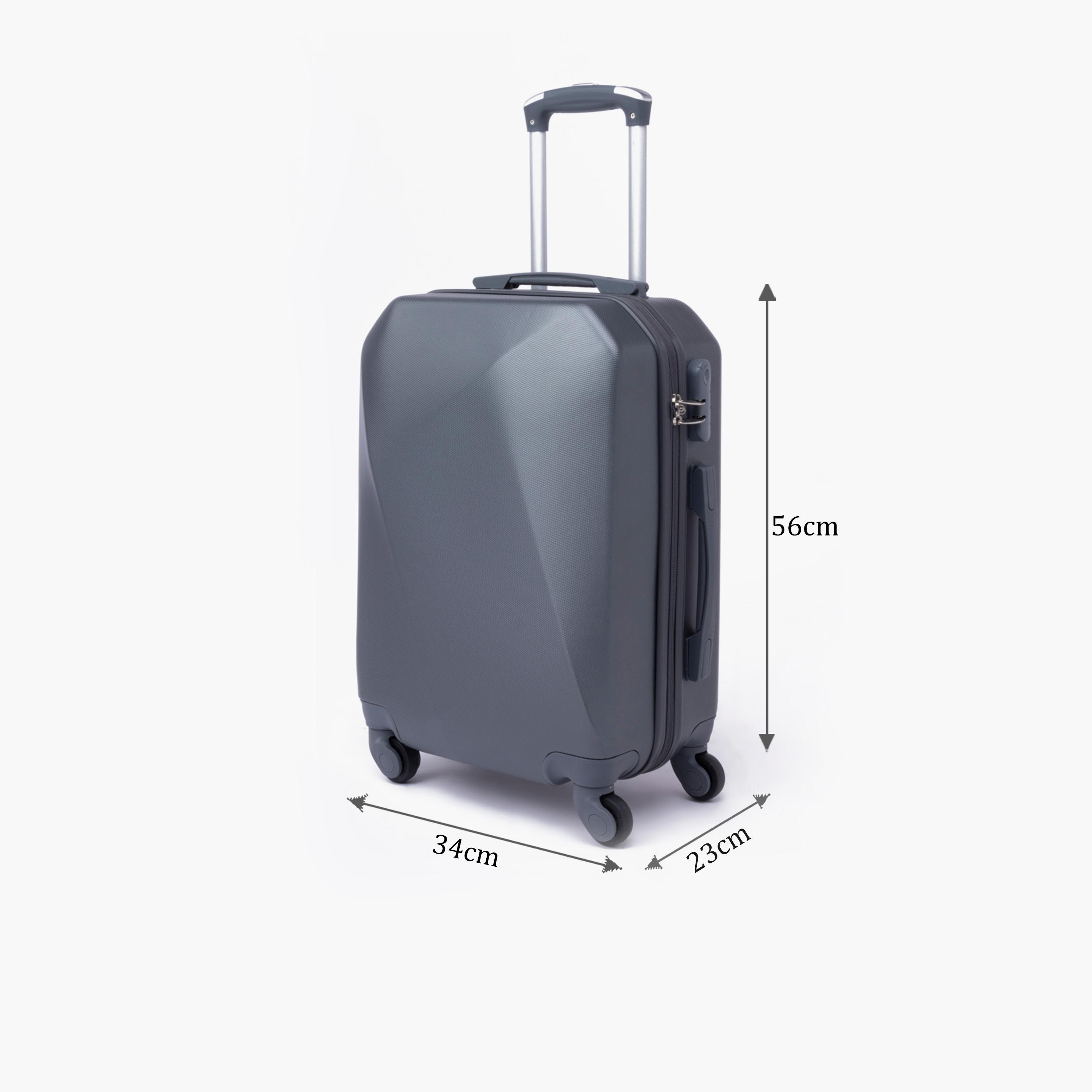 LIMRA 56 CM Small Cabin ABS Hard Sided 4-Wheeler Spinner Luggage with Combination Lock-travel-luggagesandbags-luggage-image-2