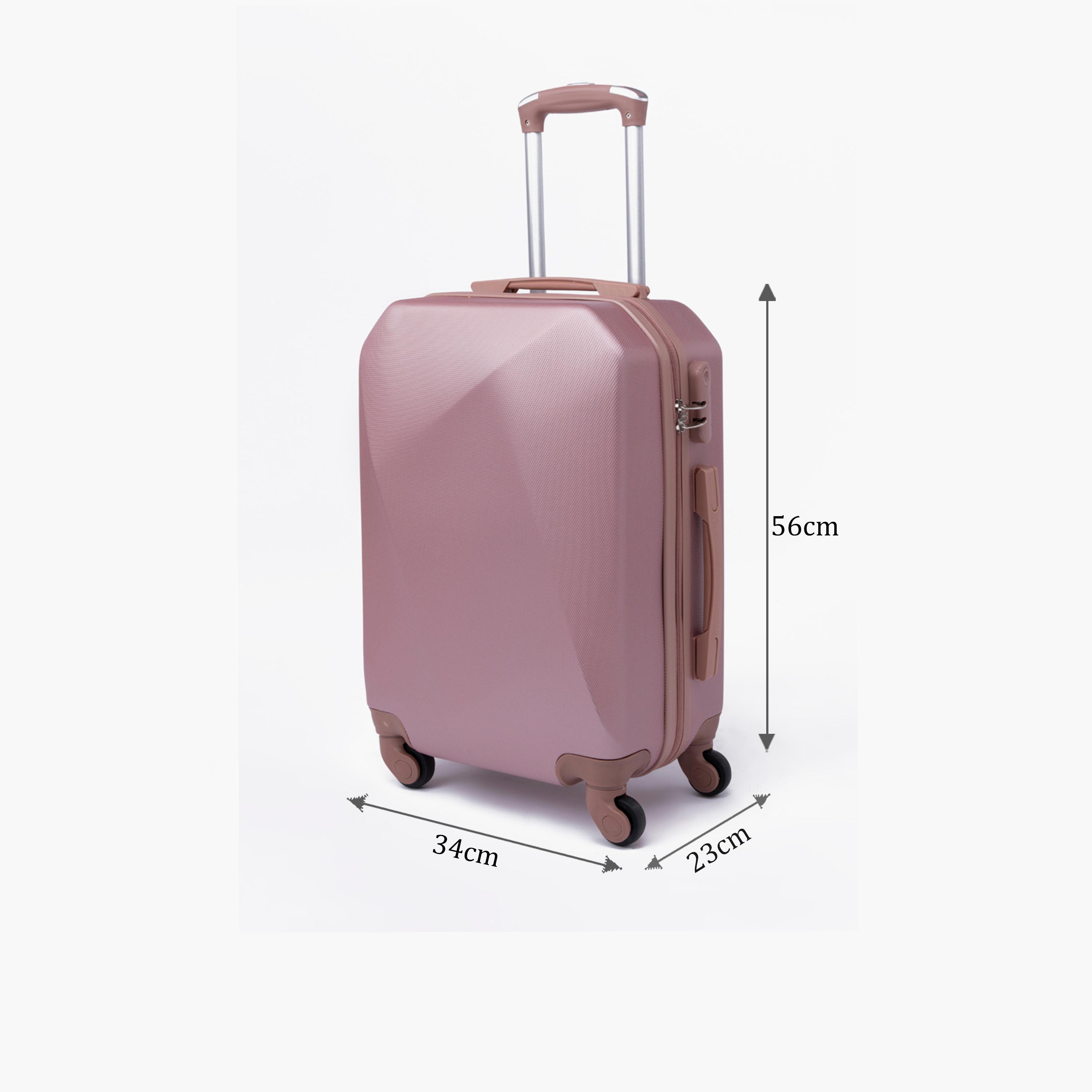 LIMRA 56 CM Small Cabin ABS Hard Sided 4-Wheeler Spinner Luggage with Combination Lock-travel-luggagesandbags-luggage-image-2