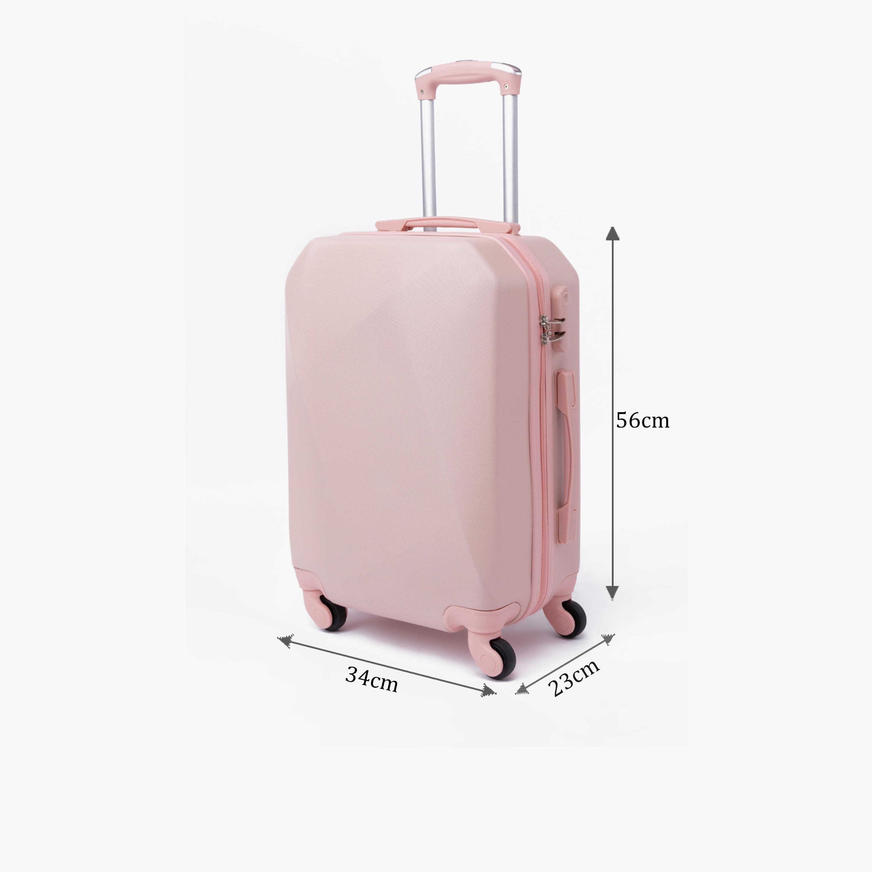 LIMRA 56 CM Small Cabin ABS Hard Sided 4-Wheeler Spinner Luggage with Combination Lock-travel-luggagesandbags-luggage-image-2