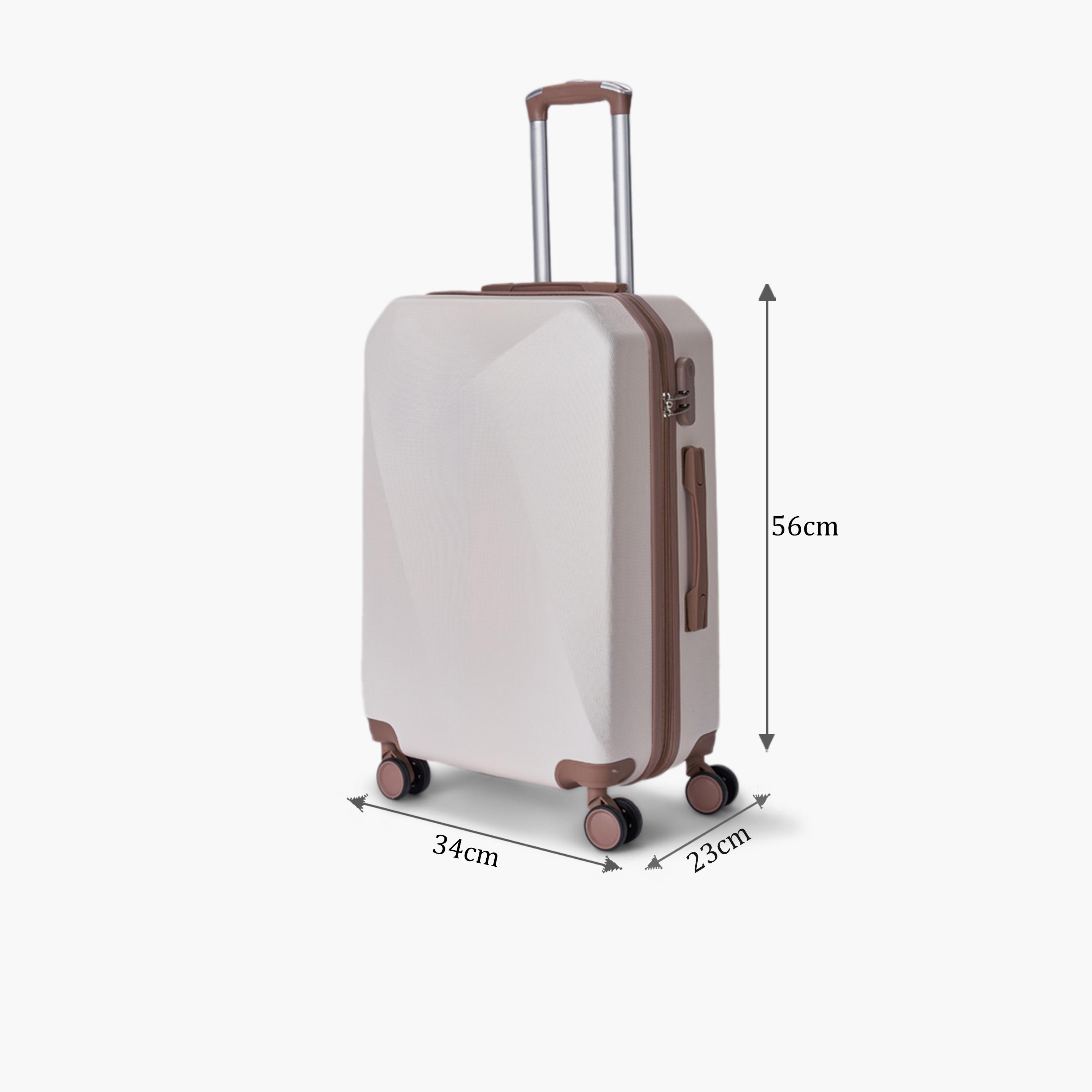 LIMRA 56 CM Small Cabin ABS Hard Sided 4-Wheeler Spinner Luggage with Combination Lock-travel-luggagesandbags-luggage-image-2