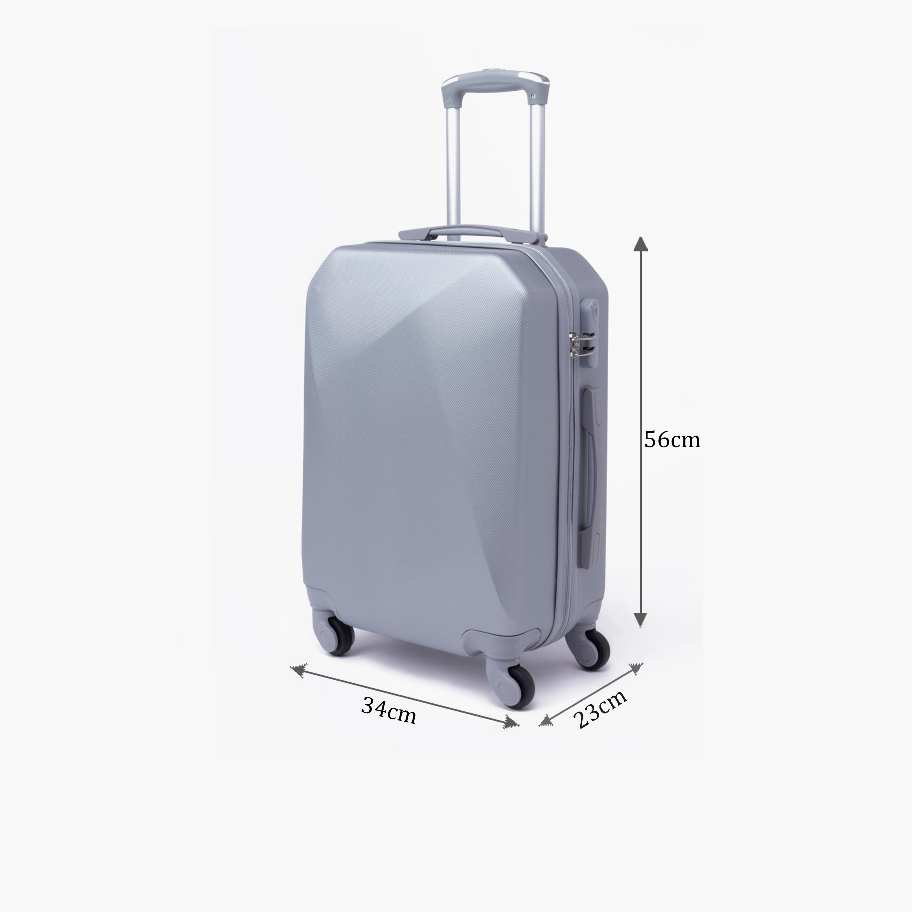 LIMRA 56 CM Small Cabin ABS Hard Sided 4-Wheeler Spinner Luggage with Combination Lock-travel-luggagesandbags-luggage-image-2