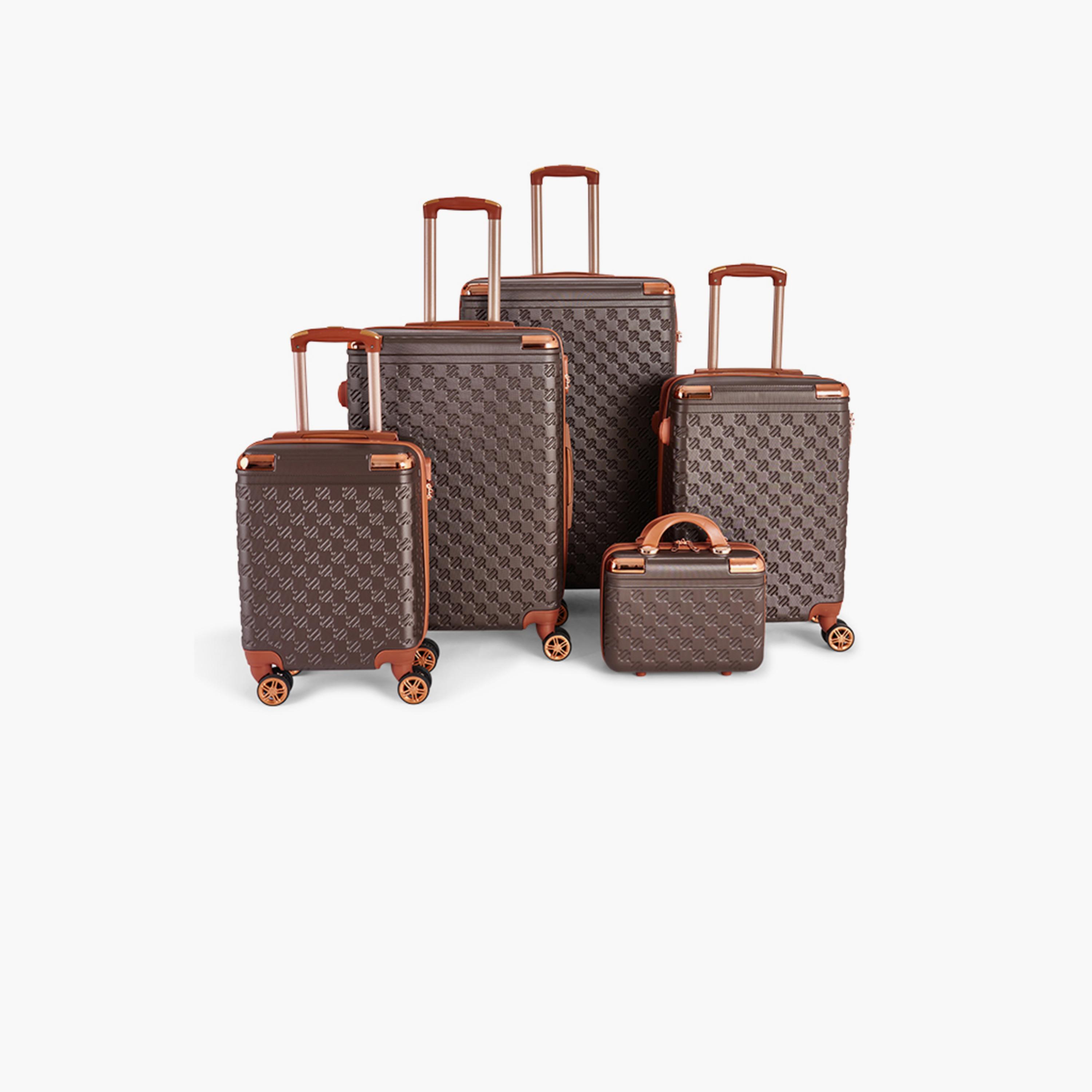LIMRA Set of 5 ABS Hard Sided 4-Wheeler Spinner Luggage with Combination Lock-travel-luggagesandbags-luggage-image-1