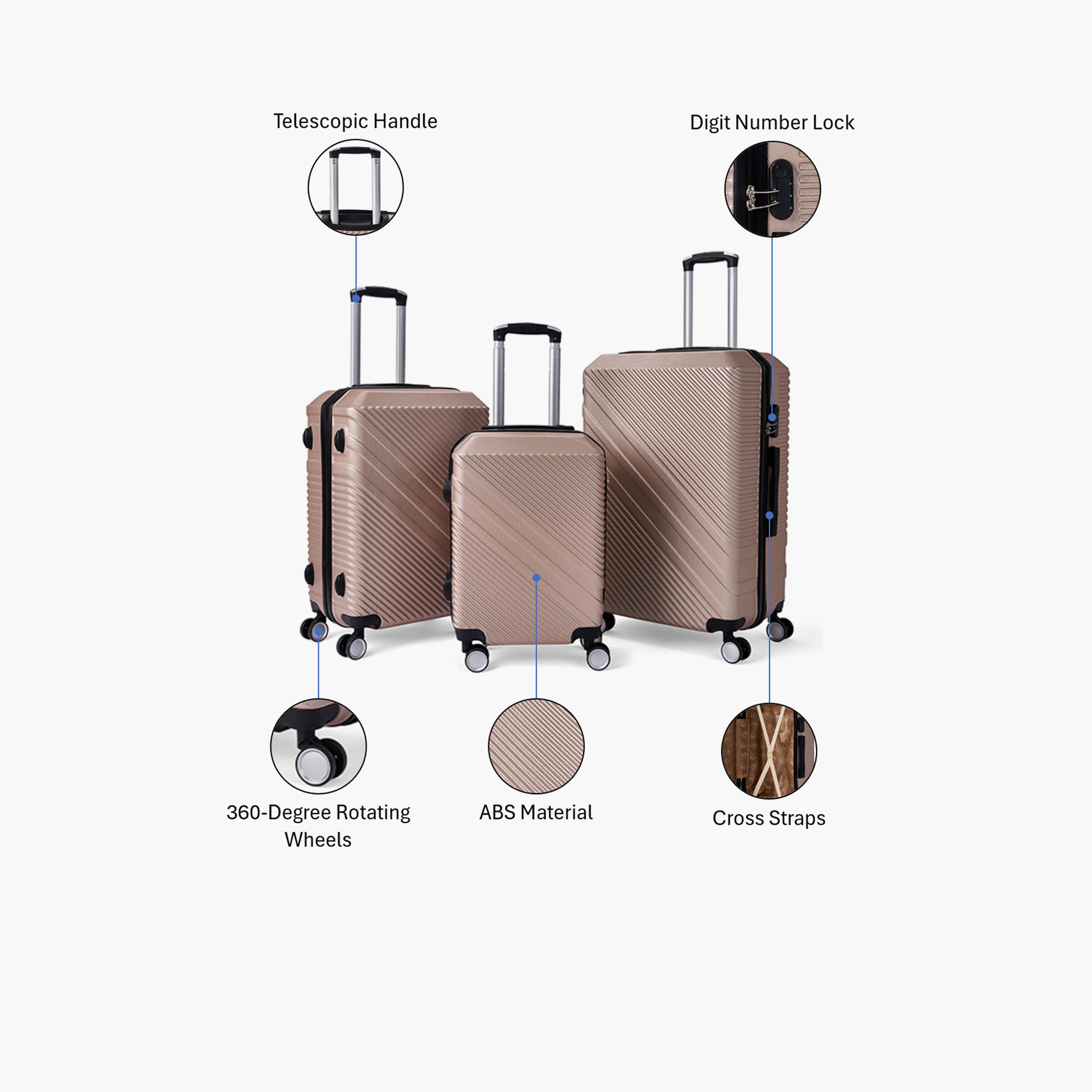 LIMRA Set of 3 ABS Hard Sided 4-Wheeler Spinner Luggage with Combination Lock-travel-luggagesandbags-luggage-image-2