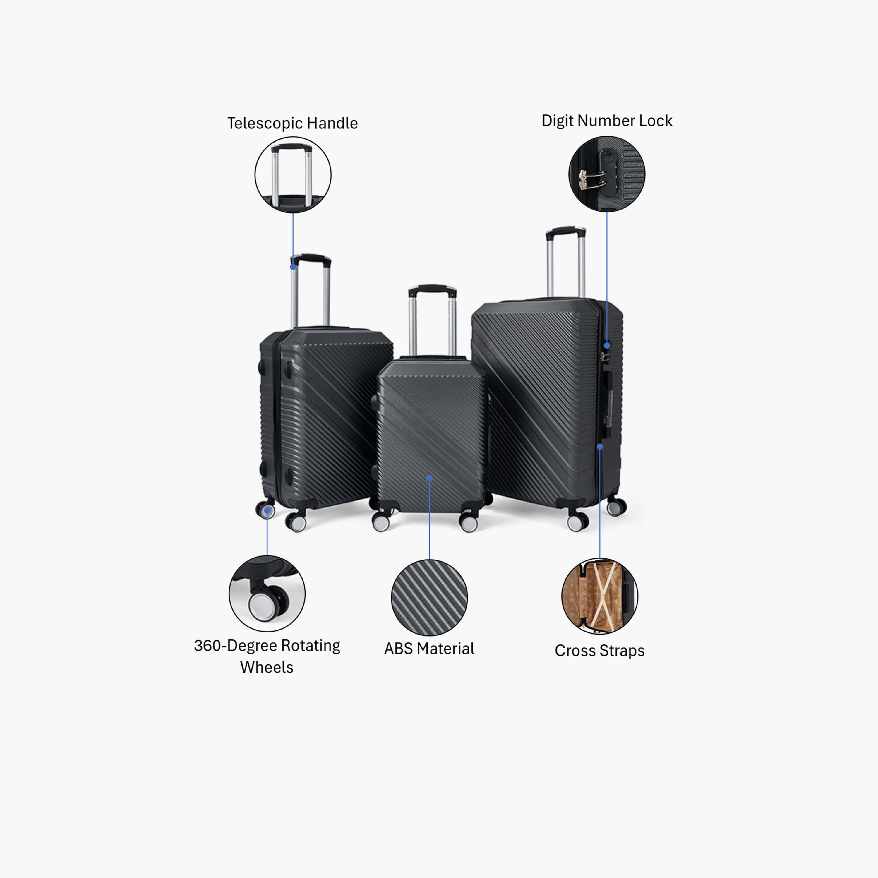 LIMRA Set of 3 ABS Hard Sided 4-Wheeler Spinner Luggage with Combination Lock-travel-luggagesandbags-luggage-image-2