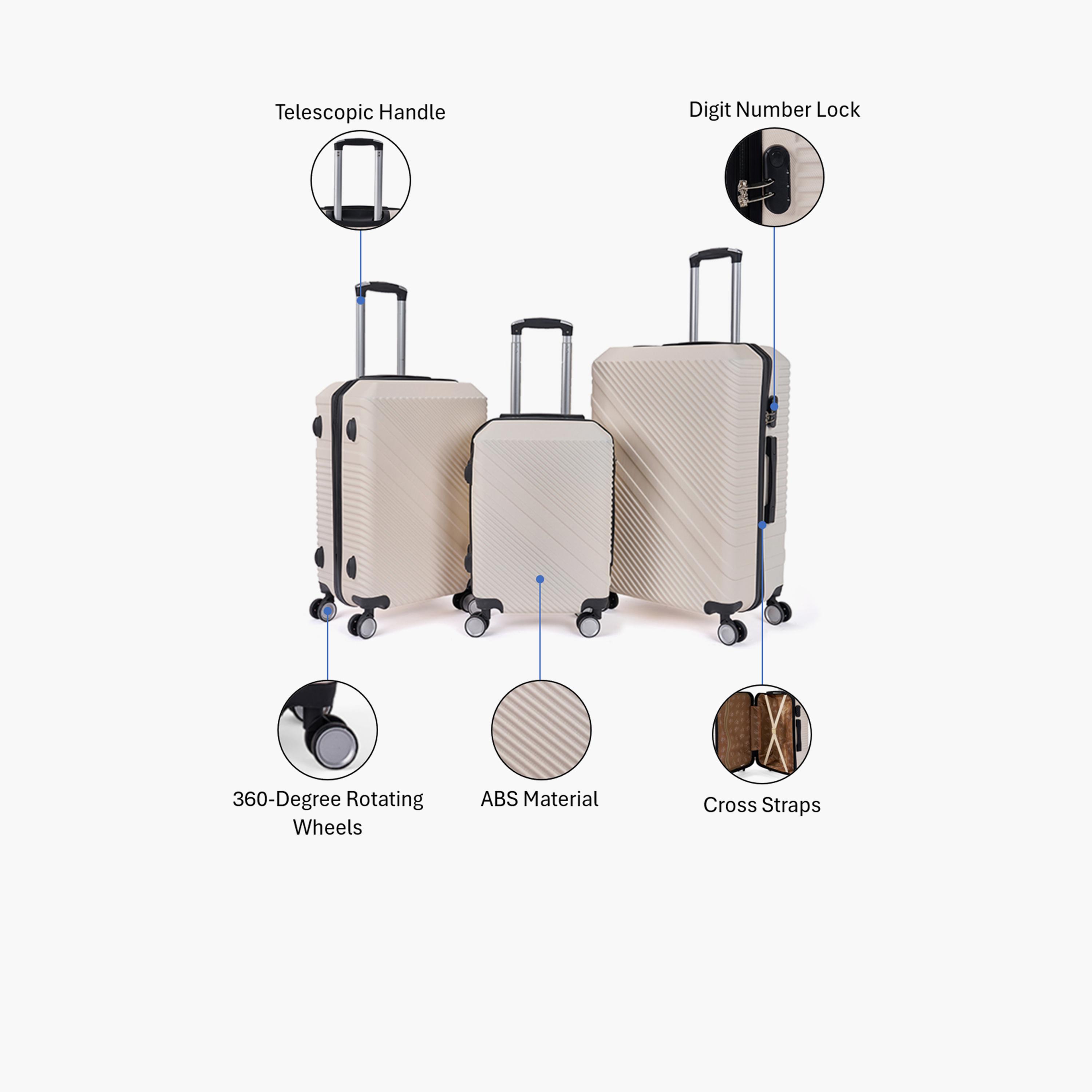 LIMRA Set of 3 ABS Hard Sided 4-Wheeler Spinner Luggage with Combination Lock-travel-luggagesandbags-luggage-image-2