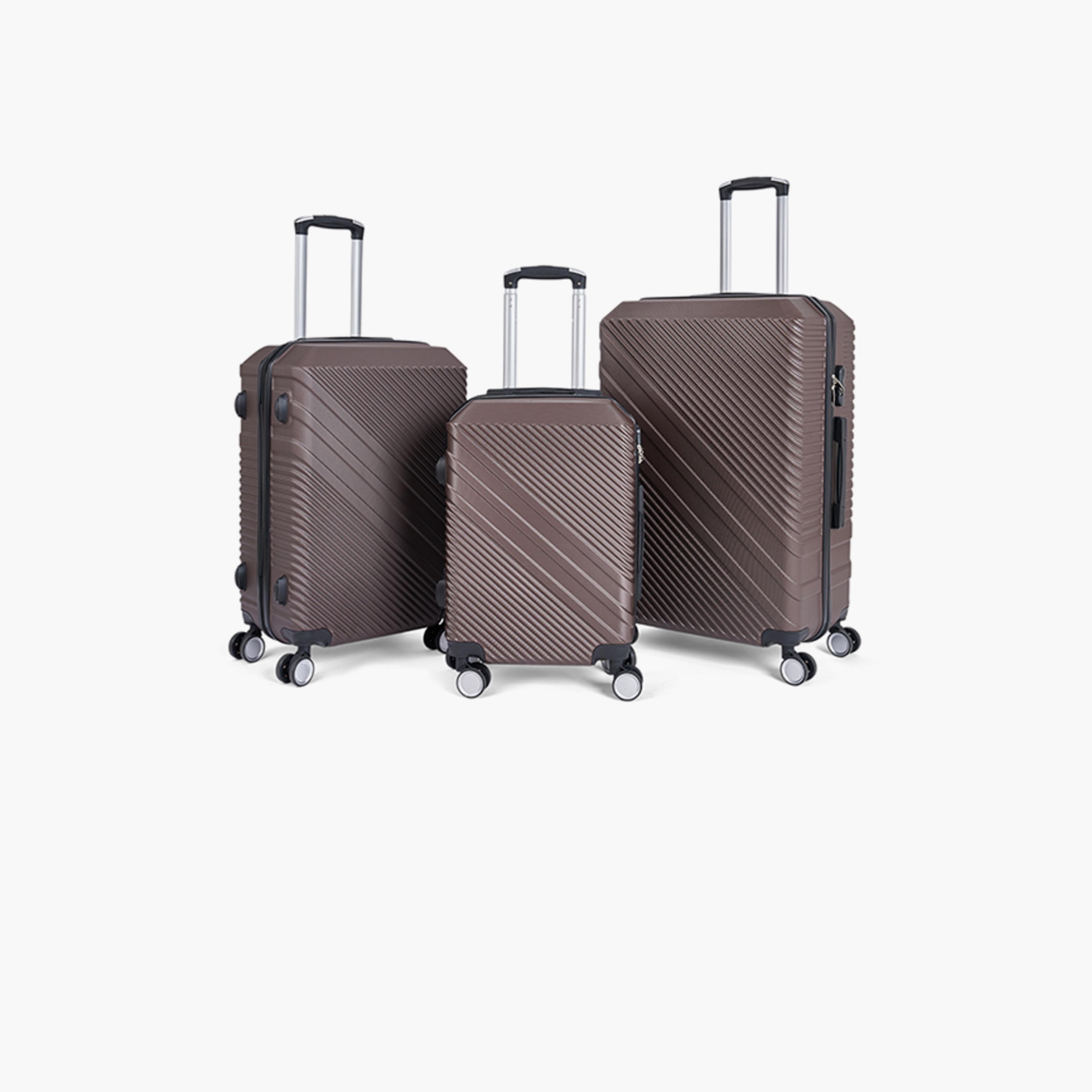 LIMRA Set of 3 ABS Hard Sided 4-Wheeler Spinner Luggage with Combination Lock-travel-luggagesandbags-luggage-image-1