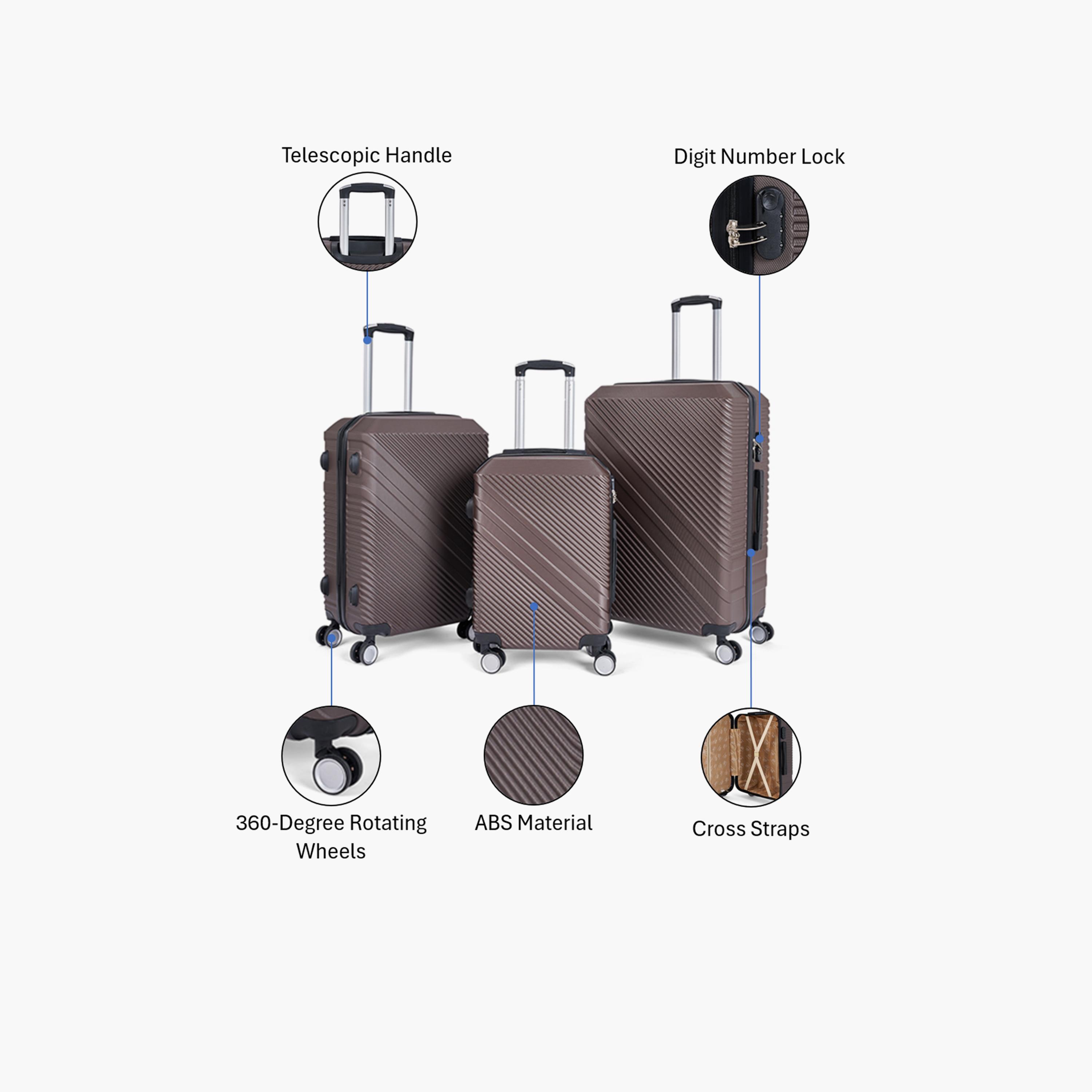 LIMRA Set of 3 ABS Hard Sided 4-Wheeler Spinner Luggage with Combination Lock-travel-luggagesandbags-luggage-image-2