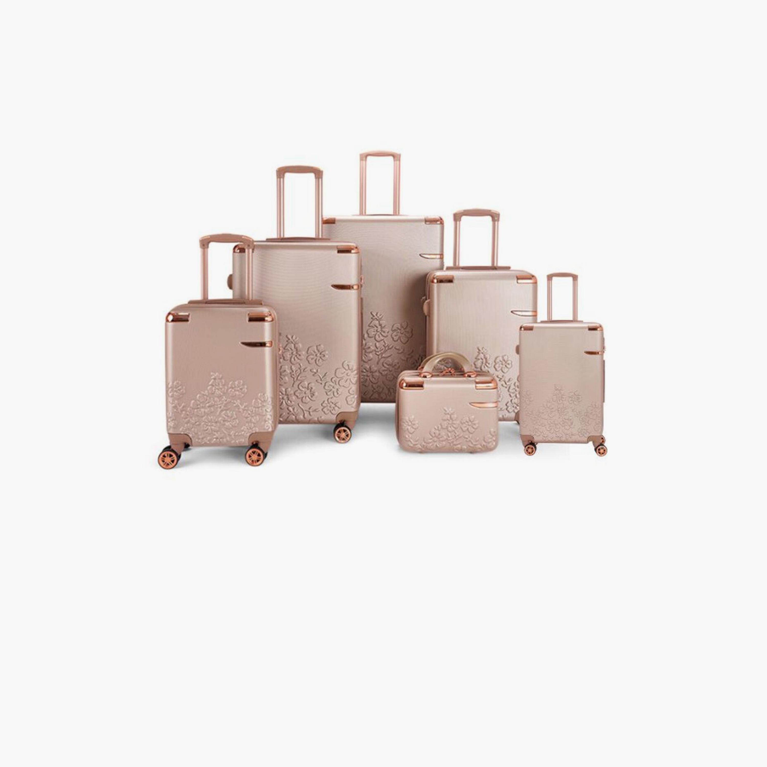LIMRA Set of 6 ABS Hard Sided 4-Wheeler Spinner Luggage with Combination Lock-travel-luggagesandbags-luggage-image-1