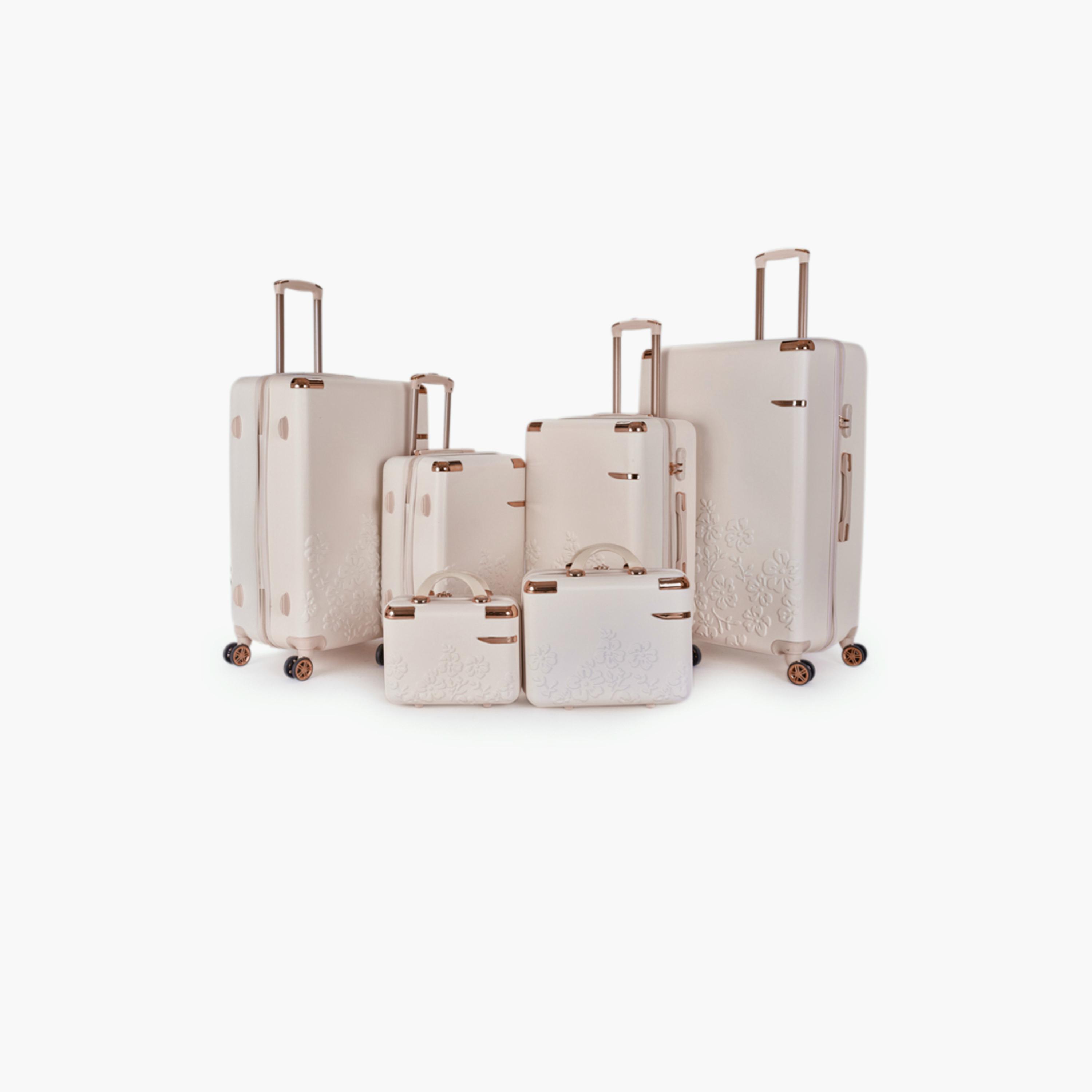 LIMRA Set of 6 ABS Hard Sided 4-Wheeler Spinner Luggage with Combination Lock-travel-luggagesandbags-luggage-image-1
