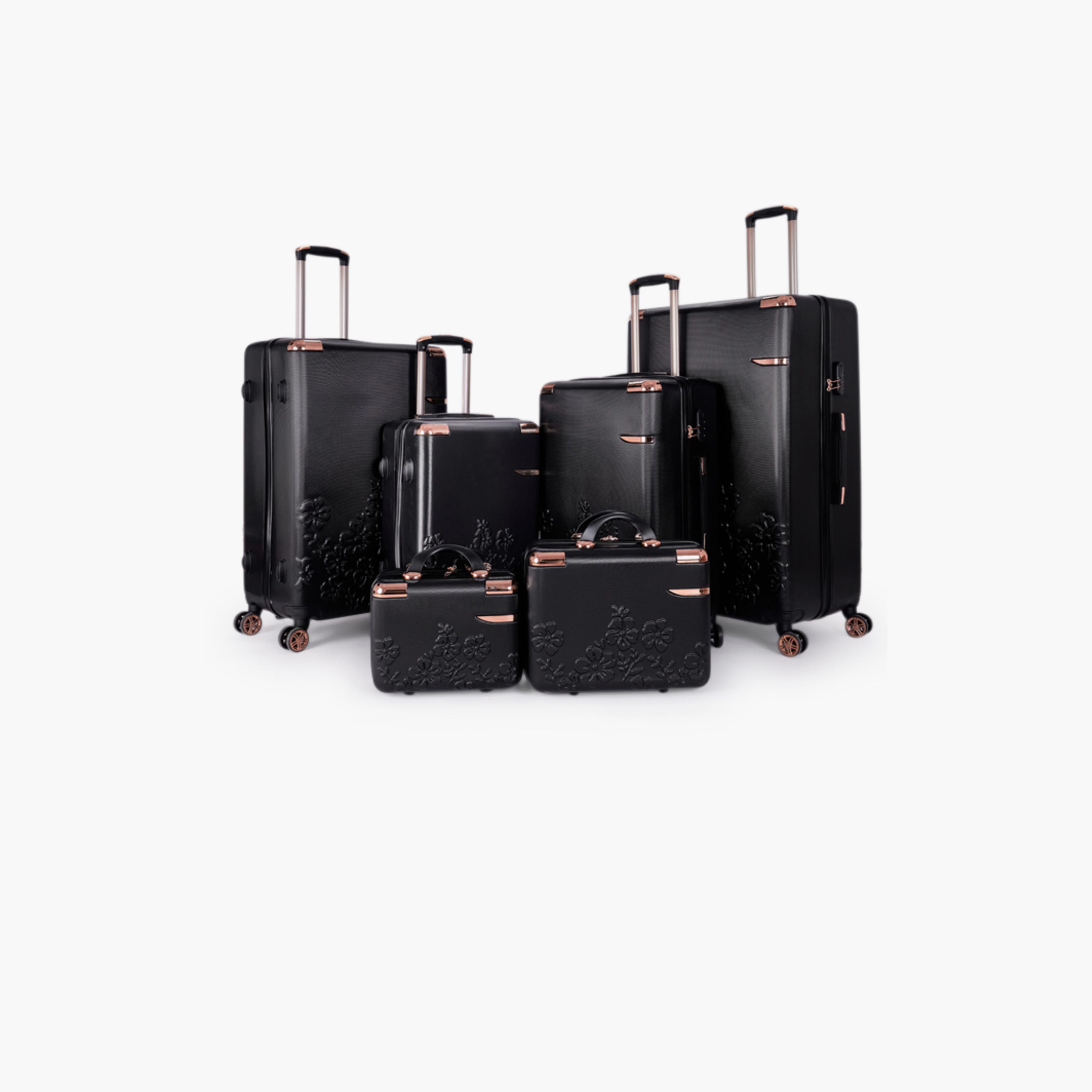 LIMRA Set of 6 ABS Hard Sided 4-Wheeler Spinner Luggage with Combination Lock-travel-luggagesandbags-luggage-image-1