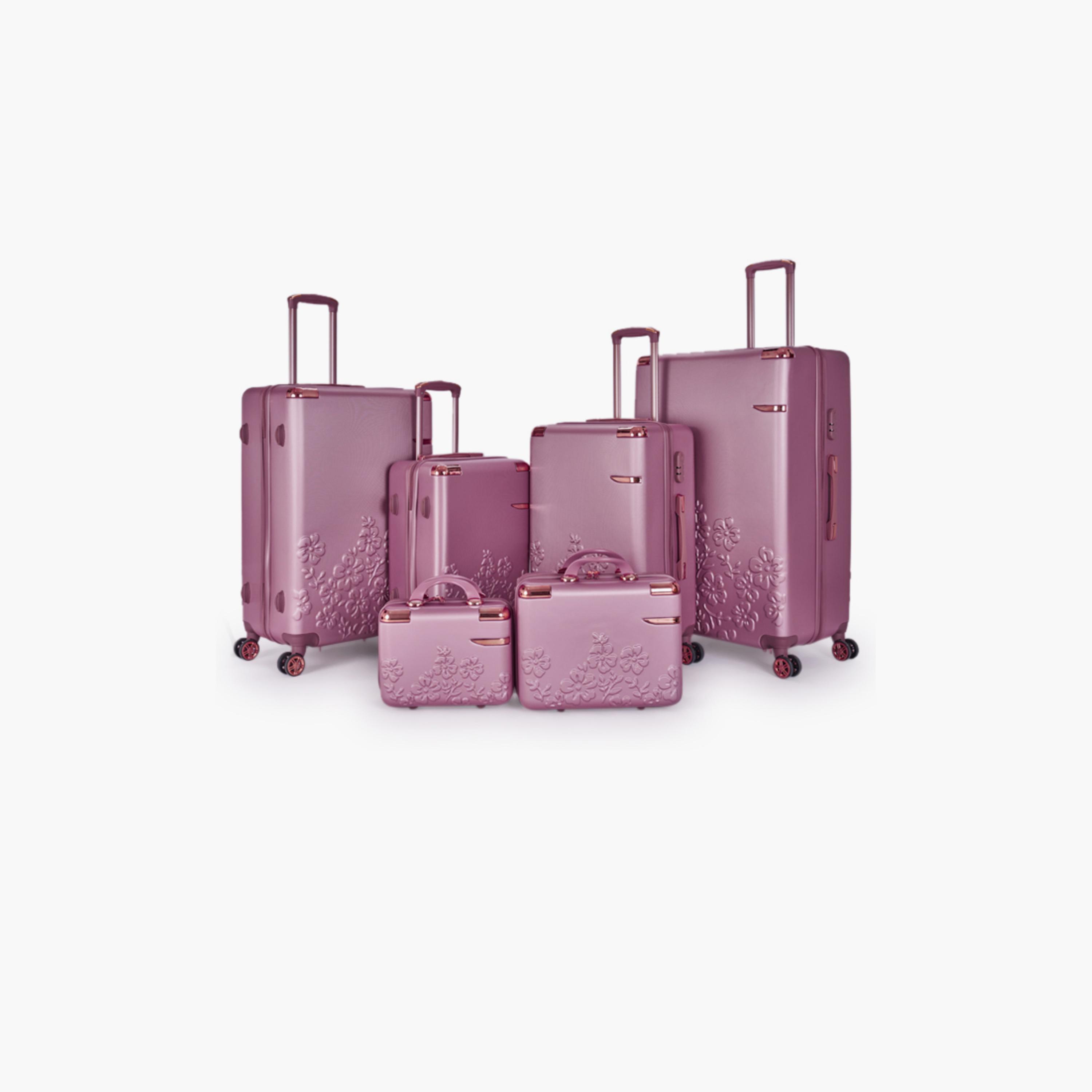 LIMRA Set of 6 ABS Hard Sided 4-Wheeler Spinner Luggage with Combination Lock-travel-luggagesandbags-luggage-image-1