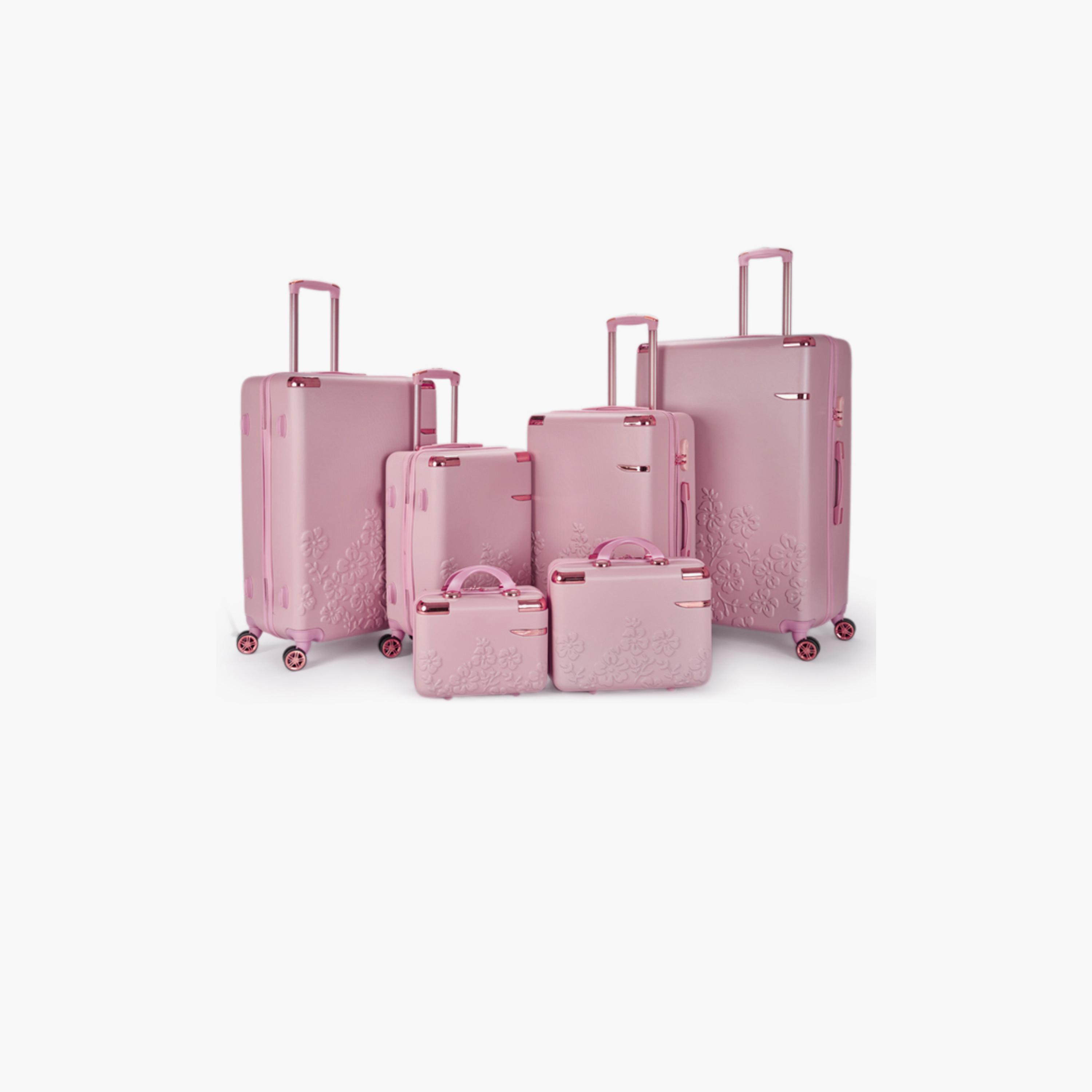 LIMRA Set of 6 ABS Hard Sided 4-Wheeler Spinner Luggage with Combination Lock-travel-luggagesandbags-luggage-image-1