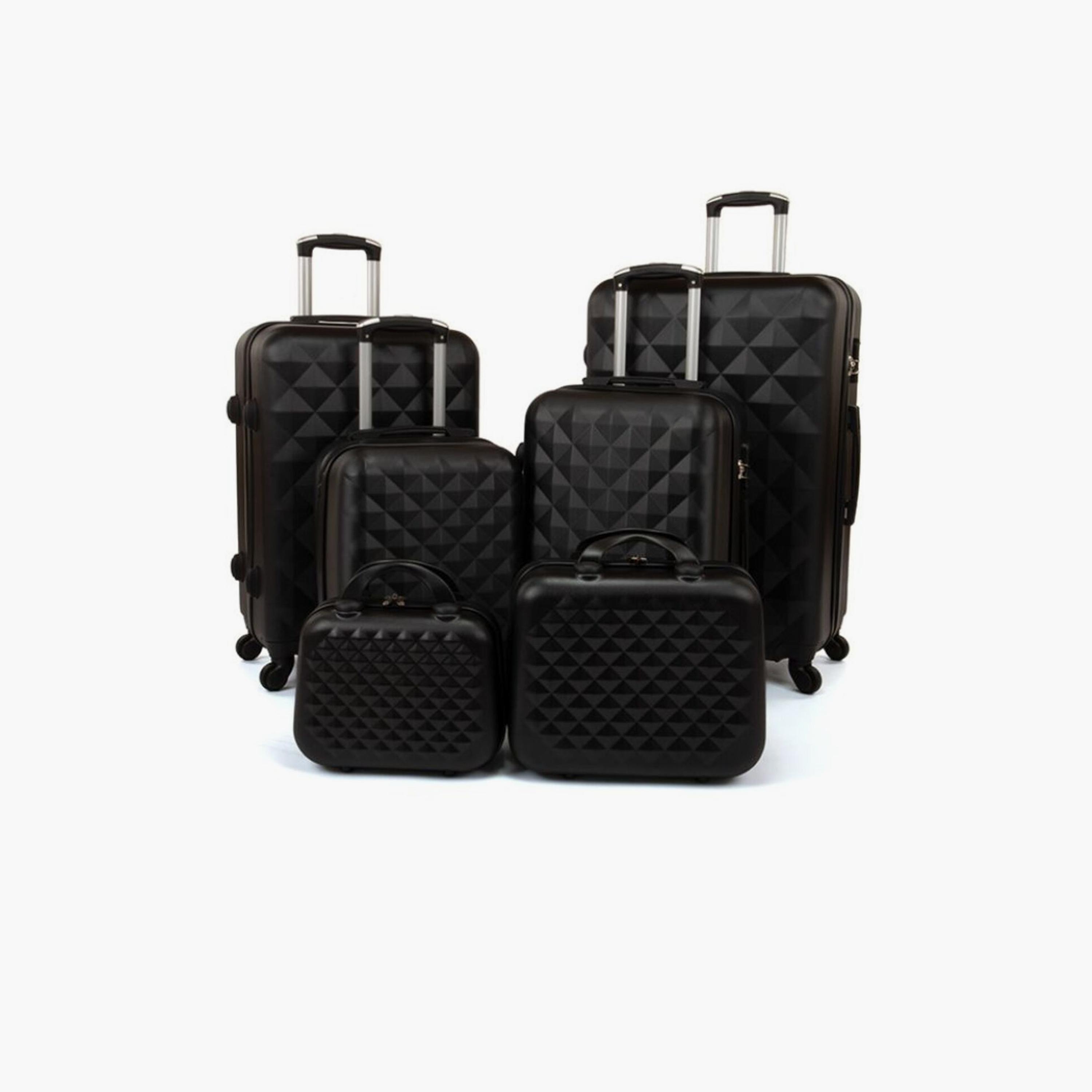 LIMRA Set of 6 ABS Hard Sided 4-Wheeler Spinner Luggage with Combination Lock-travel-luggagesandbags-luggage-image-1