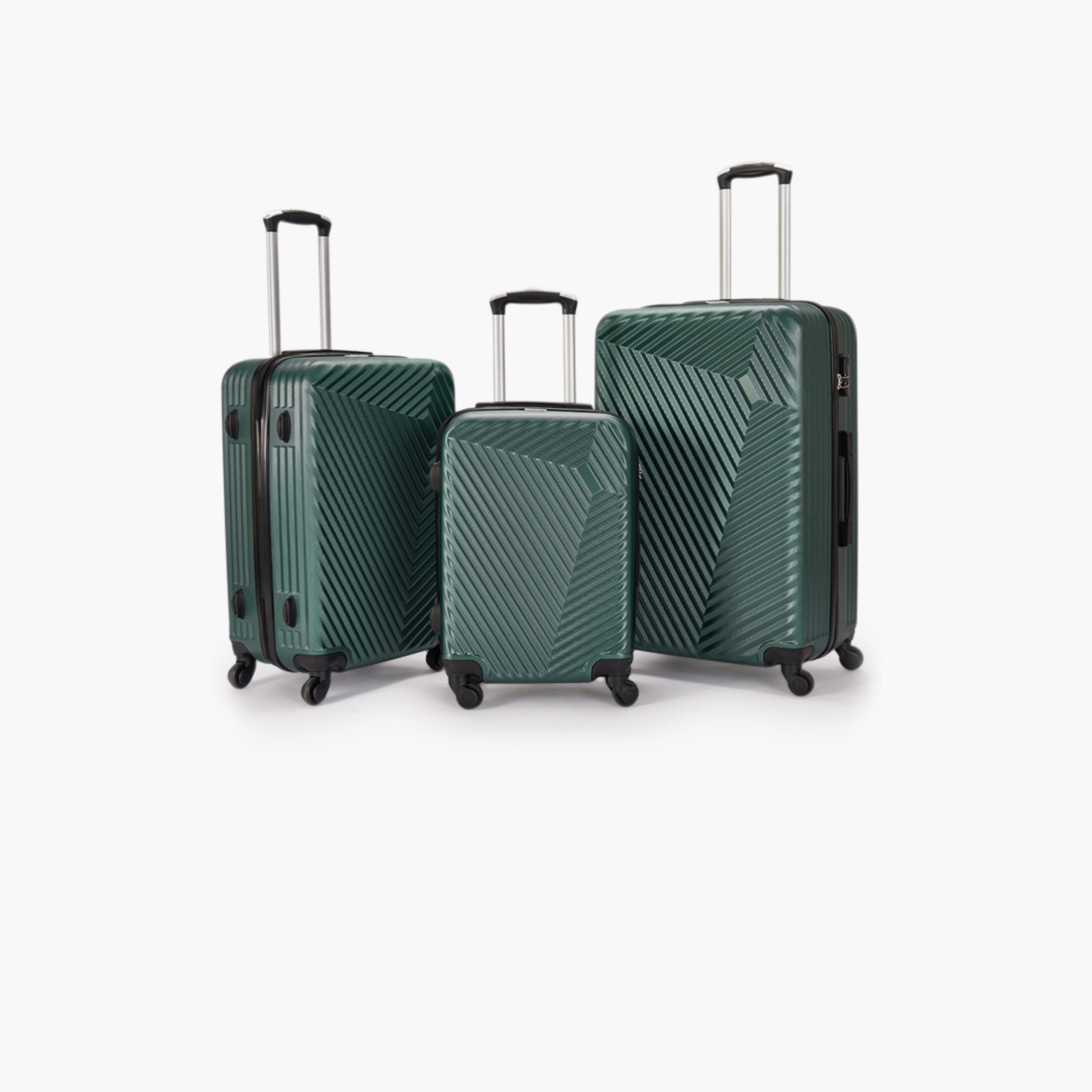 LIMRA Set of 3 ABS Hard Sided 4-Wheeler Spinner Luggage with Combination Lock-travel-luggagesandbags-luggage-image-1