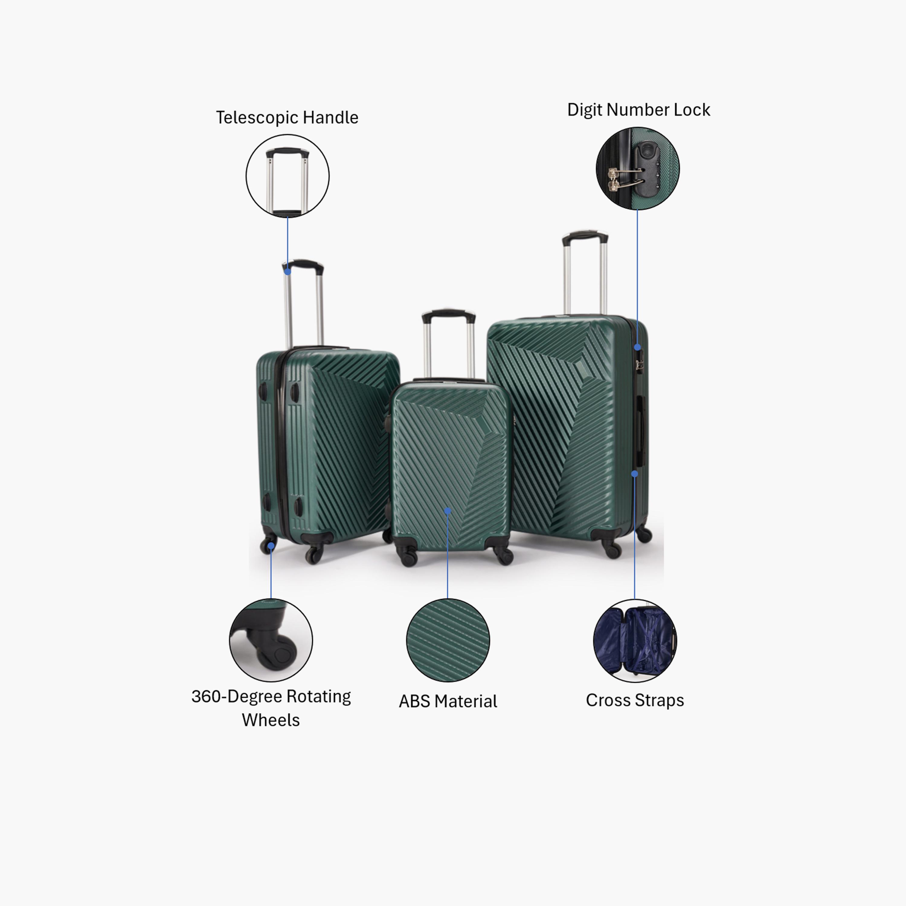 LIMRA Set of 3 ABS Hard Sided 4-Wheeler Spinner Luggage with Combination Lock-travel-luggagesandbags-luggage-image-2