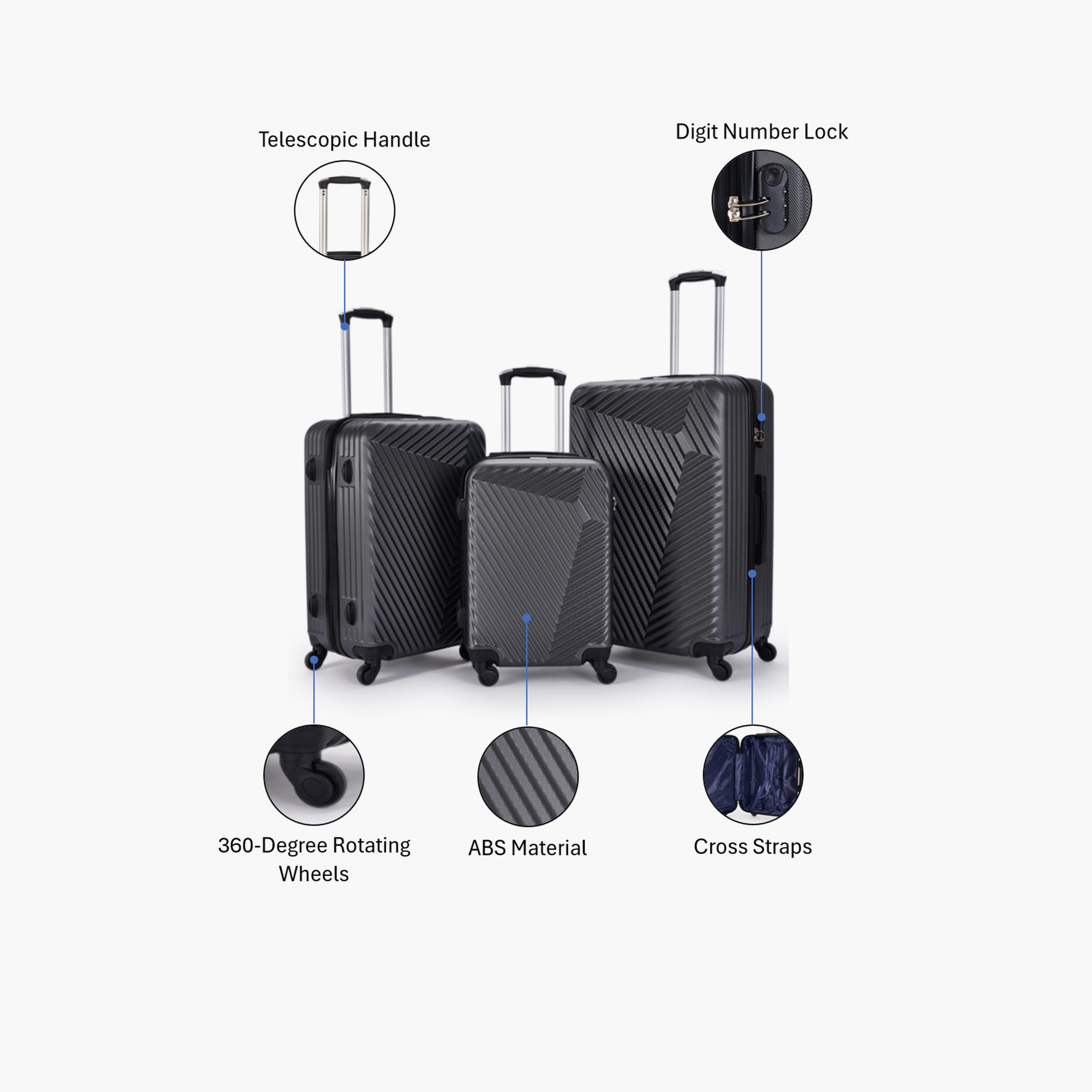 LIMRA Set of 3 ABS Hard Sided 4-Wheeler Spinner Luggage with Combination Lock-travel-luggagesandbags-luggage-image-2