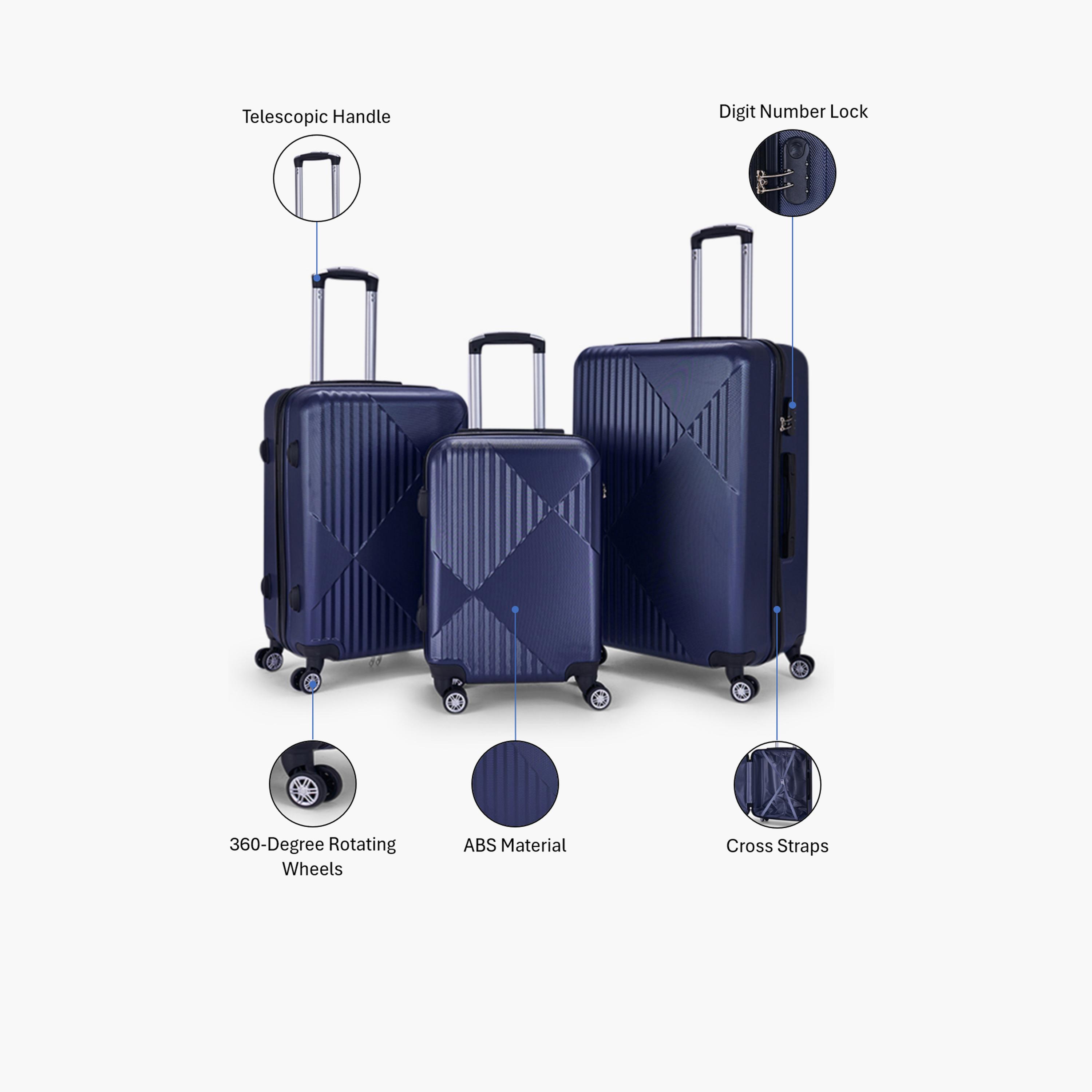 LIMRA Set of 3 ABS Hard Sided 4-Wheeler Spinner Luggage with Combination Lock-travel-luggagesandbags-luggage-image-2