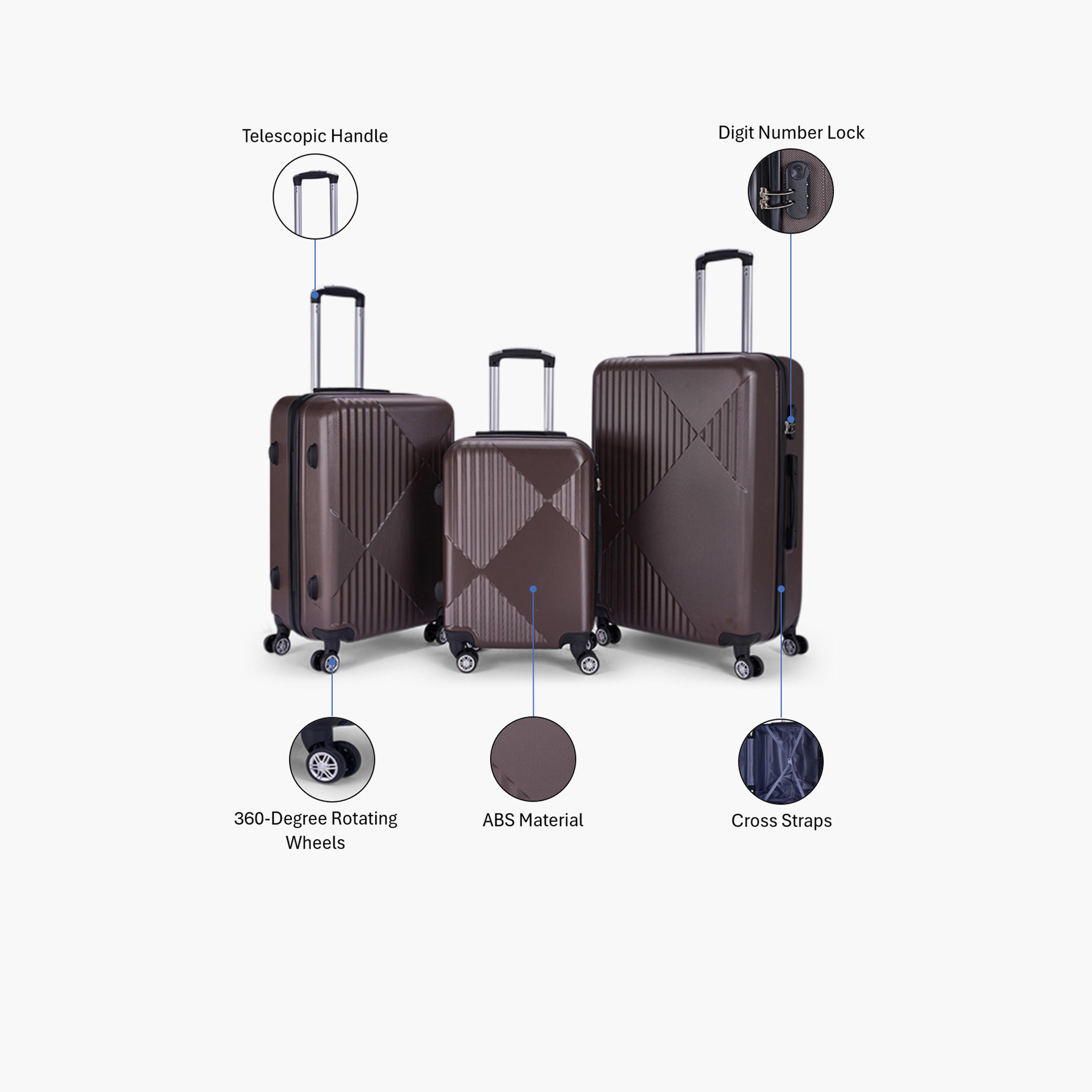 LIMRA Set of 3 ABS Hard Sided 4-Wheeler Spinner Luggage with Combination Lock-travel-luggagesandbags-luggage-image-2