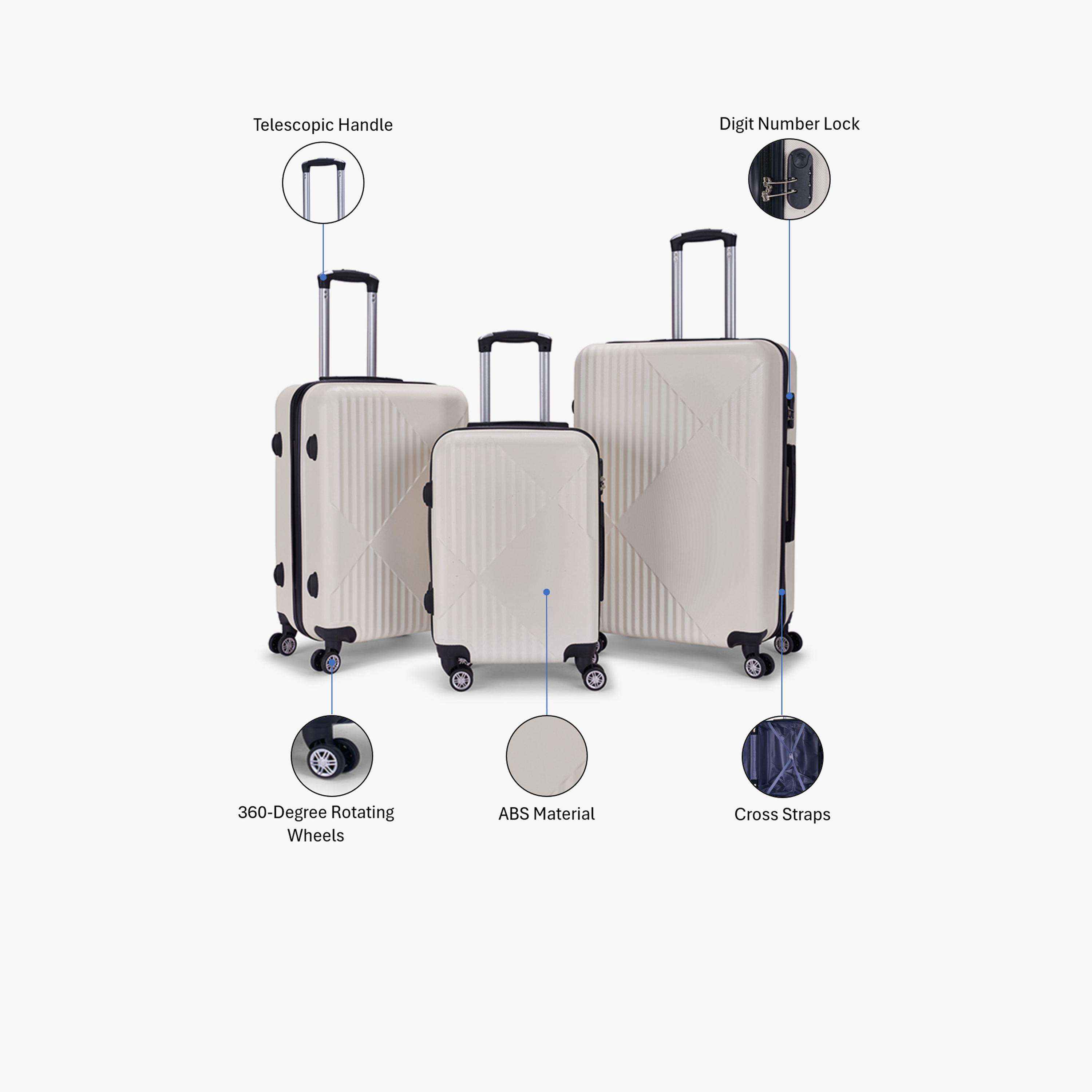 LIMRA Set of 3 ABS Hard Sided 4-Wheeler Spinner Luggage with Combination Lock-travel-luggagesandbags-luggage-image-2