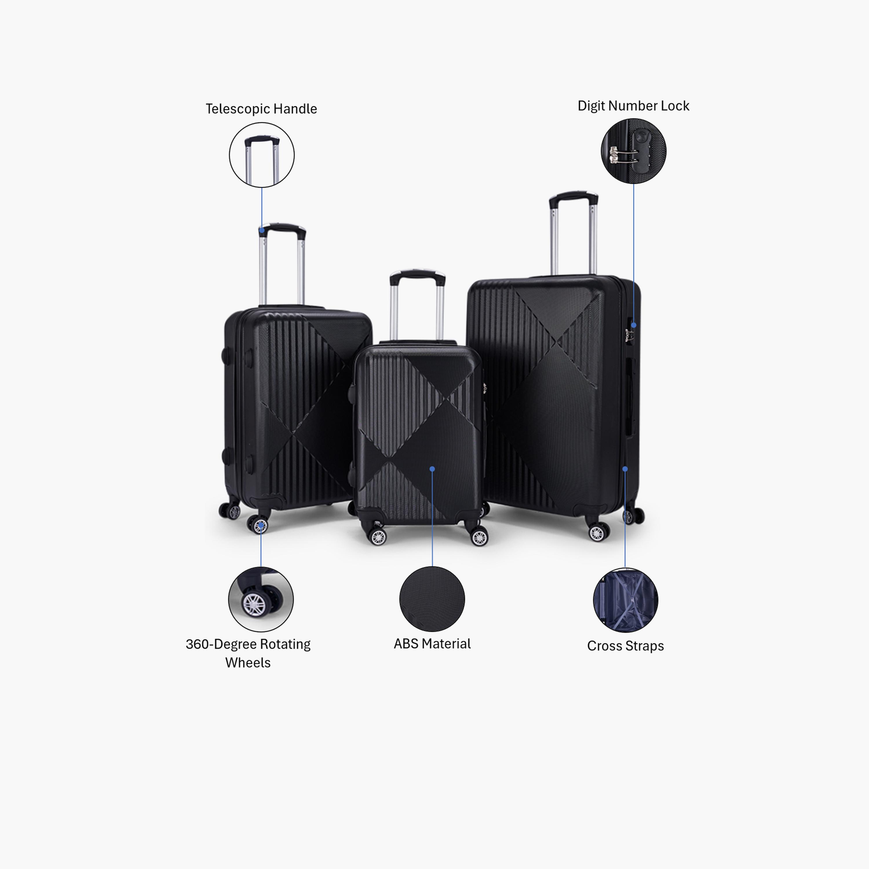 LIMRA Set of 3 ABS Hard Sided 4-Wheeler Spinner Luggage with Combination Lock-travel-luggagesandbags-luggage-image-2