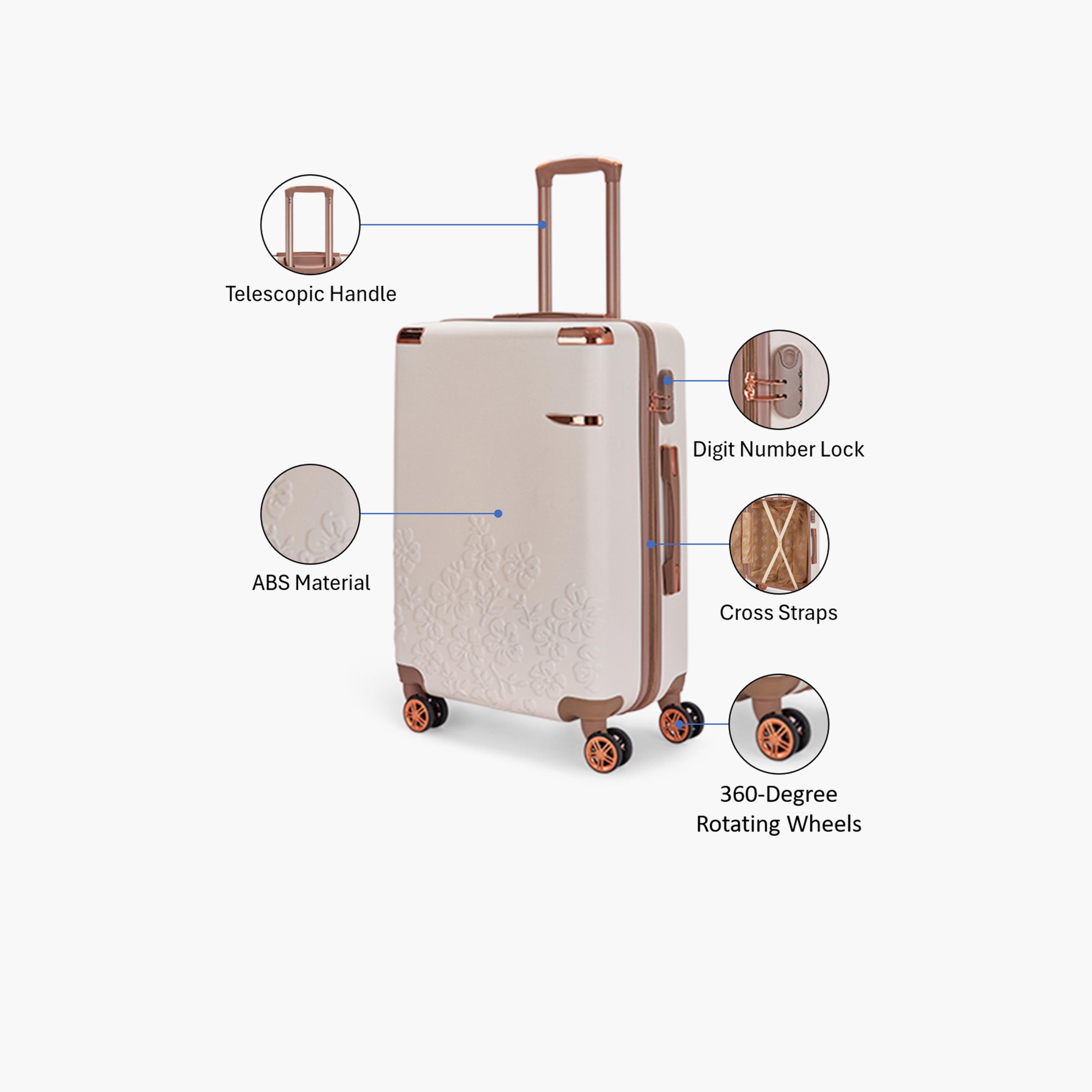 LIMRA 56 CM Small Cabin ABS Hard Sided 4-Wheeler Spinner Luggage with Combination Lock-travel-luggagesandbags-luggage-image-3