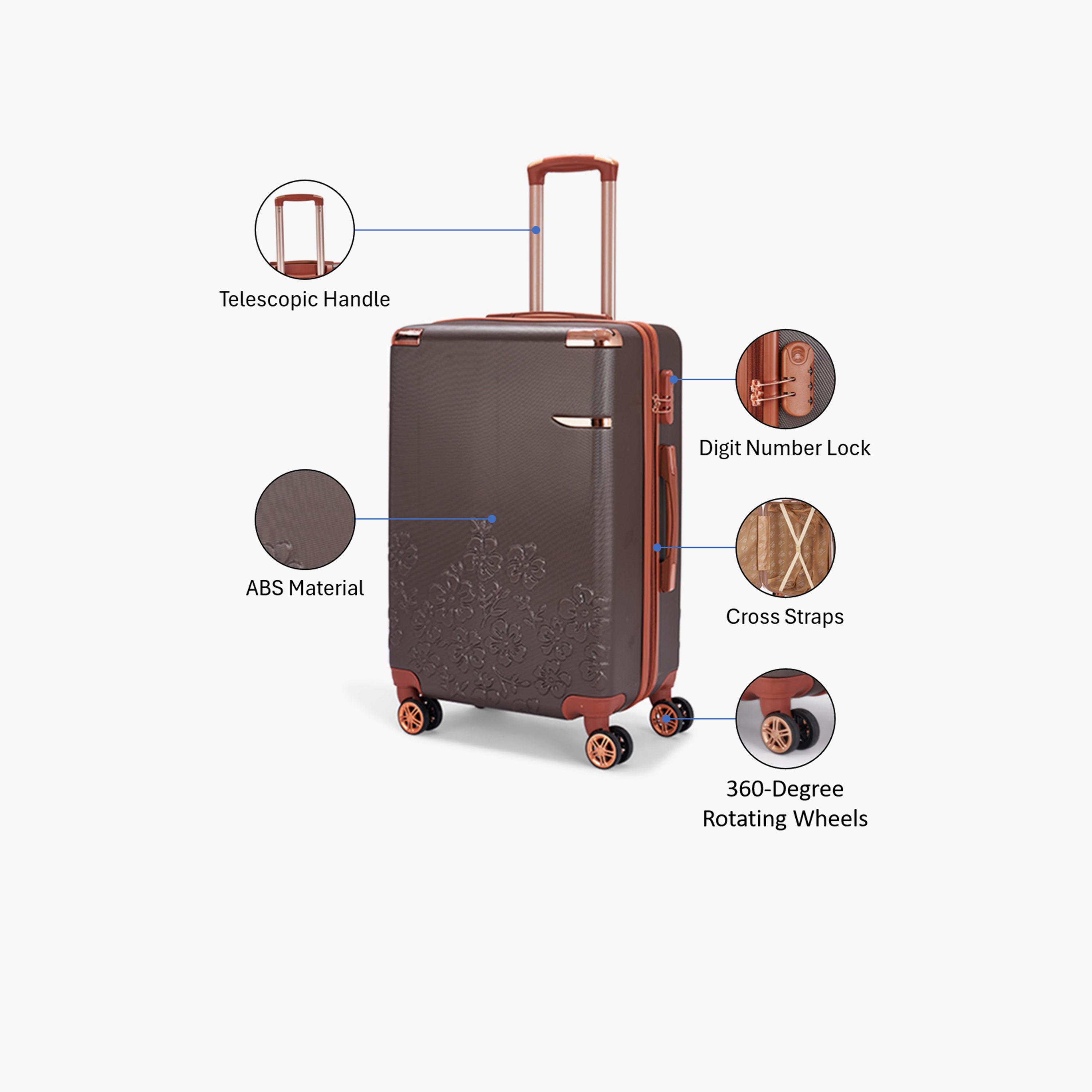 LIMRA 56 CM Small Cabin ABS Hard Sided 4-Wheeler Spinner Luggage with Combination Lock-travel-luggagesandbags-luggage-image-3