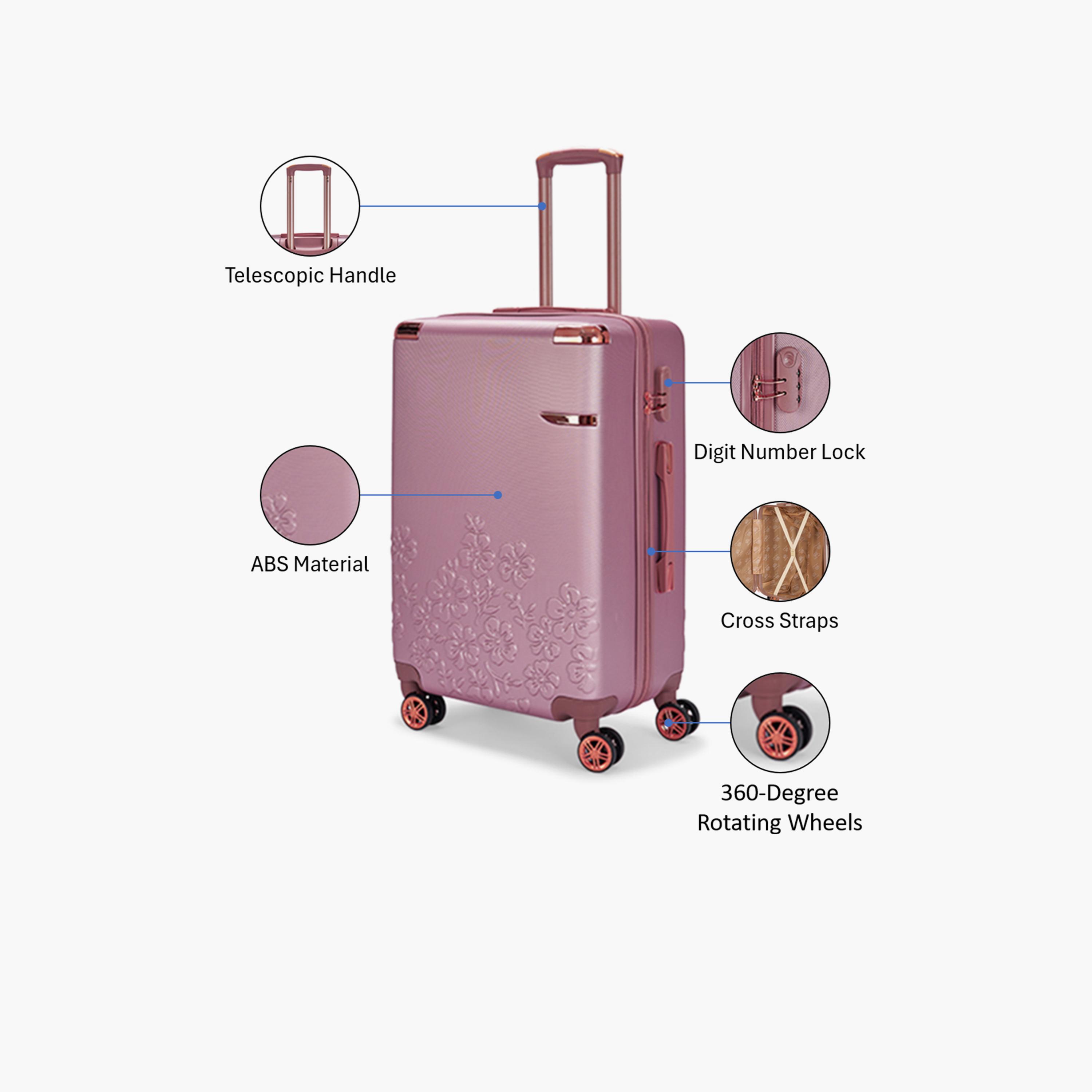 LIMRA 56 CM Small Cabin ABS Hard Sided 4-Wheeler Spinner Luggage with Combination Lock-travel-luggagesandbags-luggage-image-3