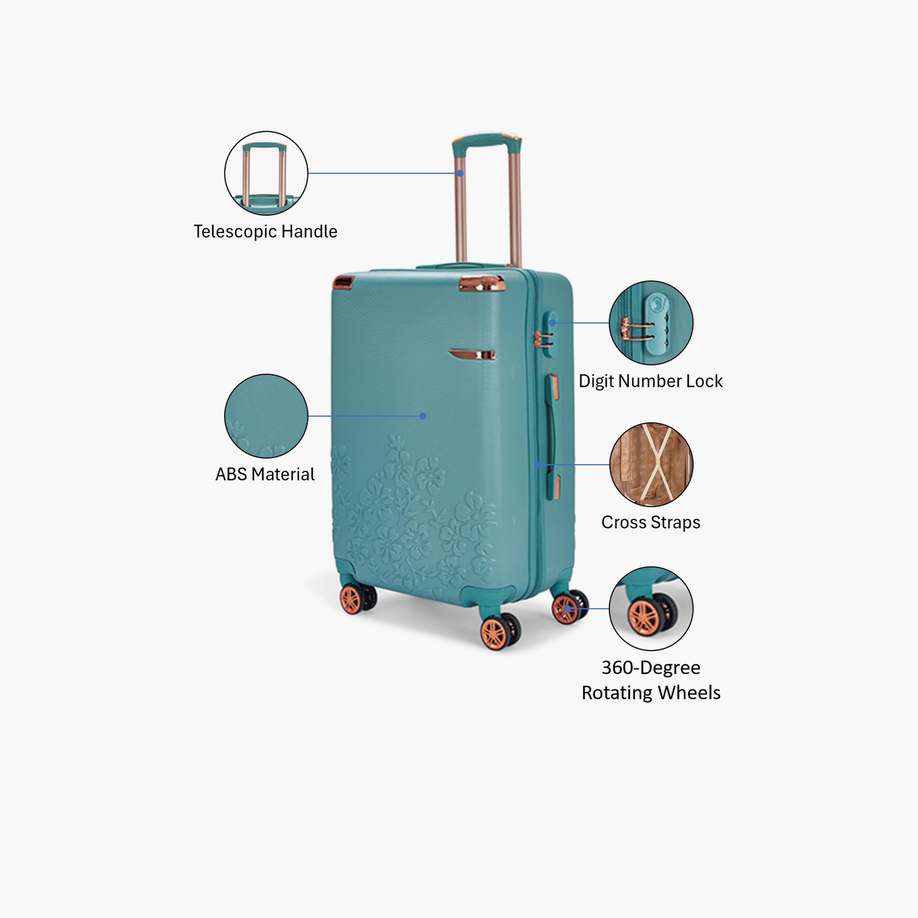 LIMRA 56 CM Small Cabin ABS Hard Sided 4-Wheeler Spinner Luggage with Combination Lock-travel-luggagesandbags-luggage-image-3