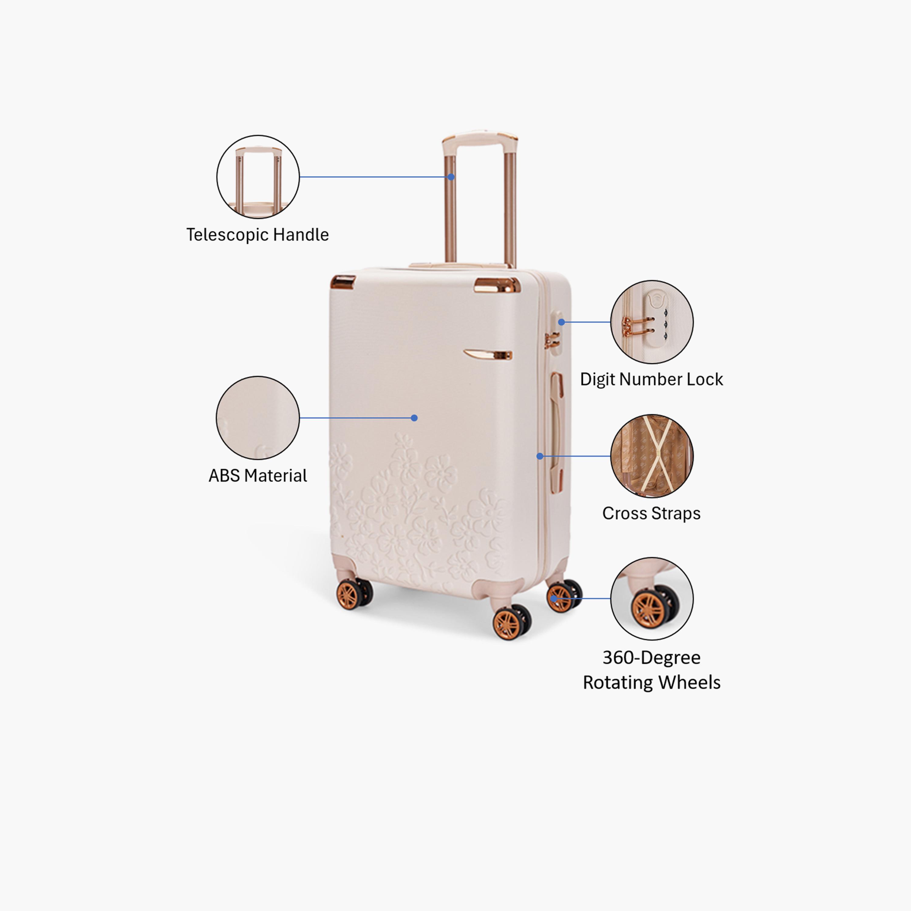 LIMRA 56 CM Small Cabin ABS Hard Sided 4-Wheeler Spinner Luggage with Combination Lock-travel-luggagesandbags-luggage-image-3