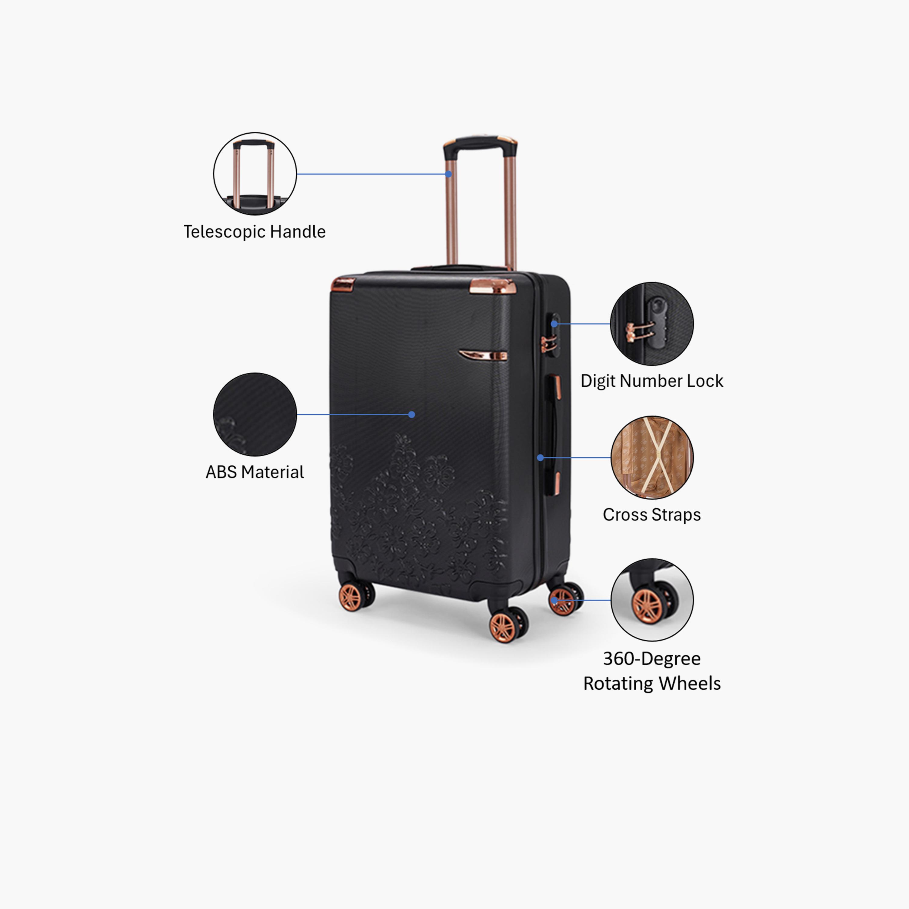 LIMRA 56 CM Small Cabin ABS Hard Sided 4-Wheeler Spinner Luggage with Combination Lock-travel-luggagesandbags-luggage-image-3
