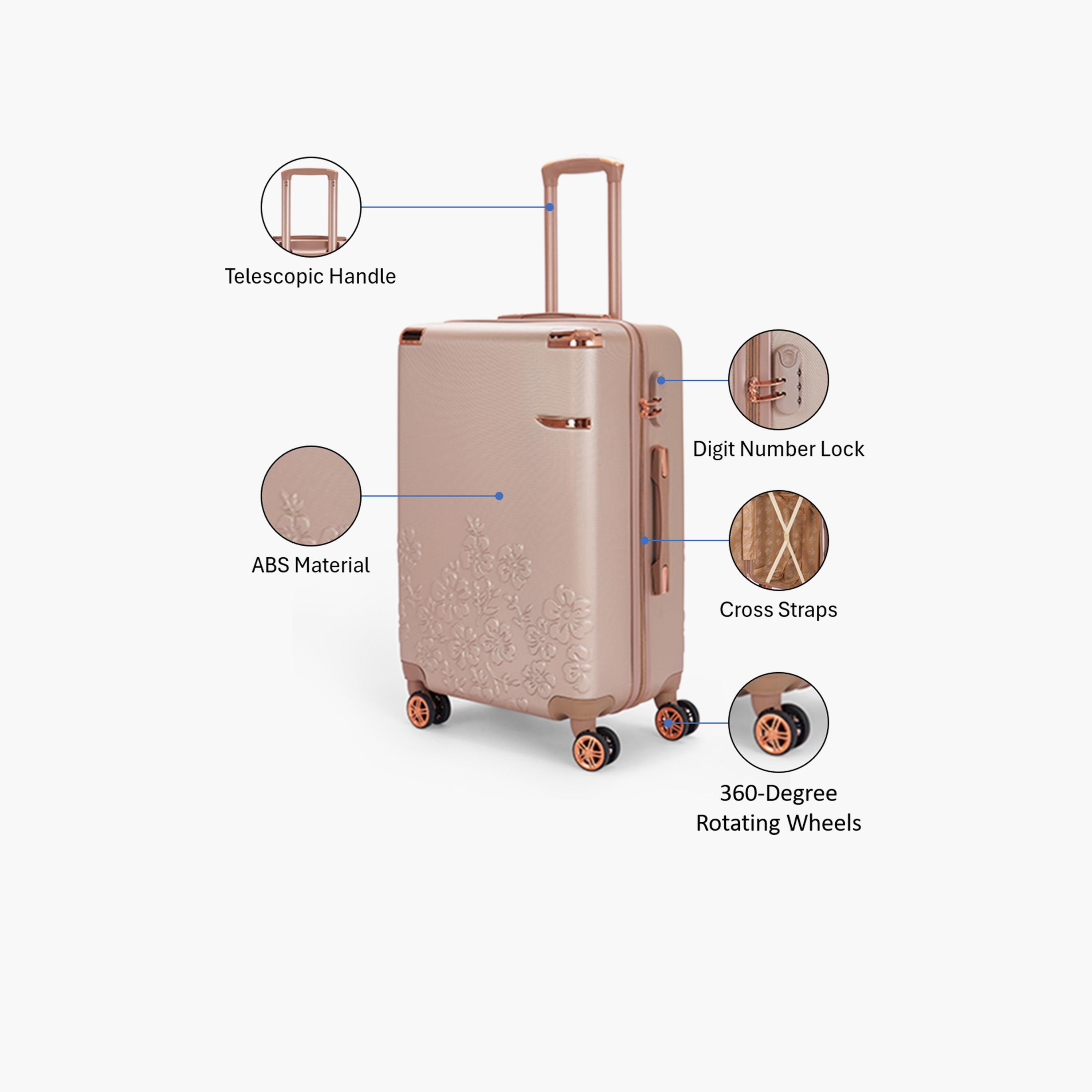 LIMRA 56 CM Small Cabin ABS Hard Sided 4-Wheeler Spinner Luggage with Combination Lock-travel-luggagesandbags-luggage-image-3