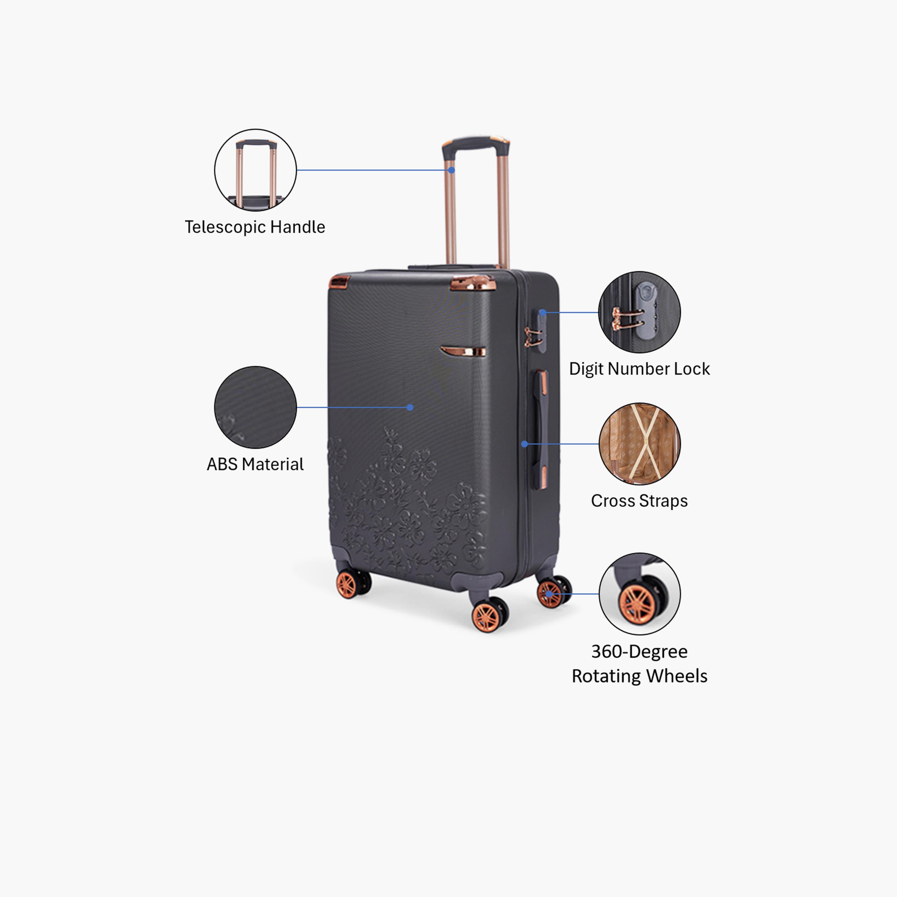 LIMRA 56 CM Small Cabin ABS Hard Sided 4-Wheeler Spinner Luggage with Combination Lock-travel-luggagesandbags-luggage-image-3
