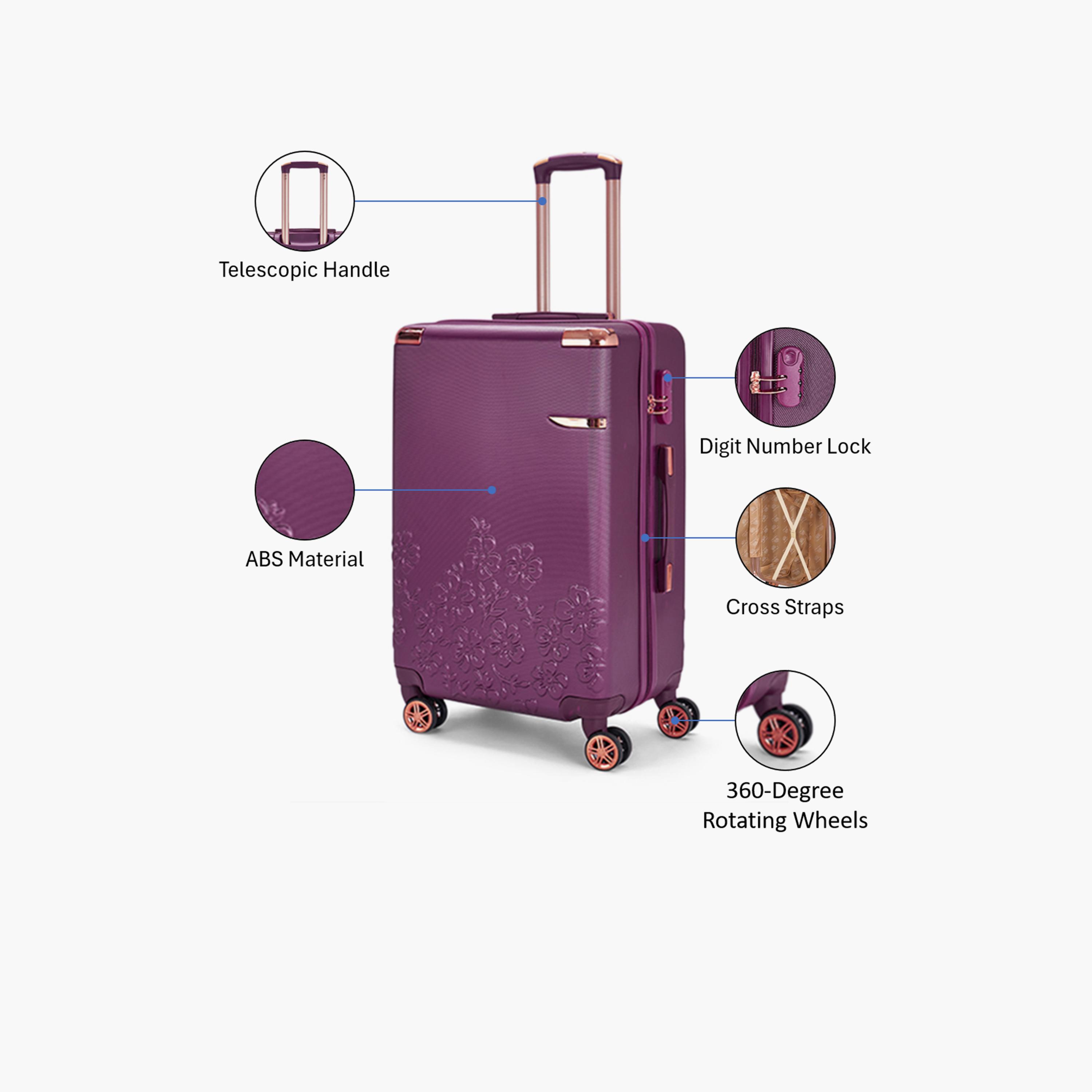LIMRA 56 CM Small Cabin ABS Hard Sided 4-Wheeler Spinner Luggage with Combination Lock-travel-luggagesandbags-luggage-image-3