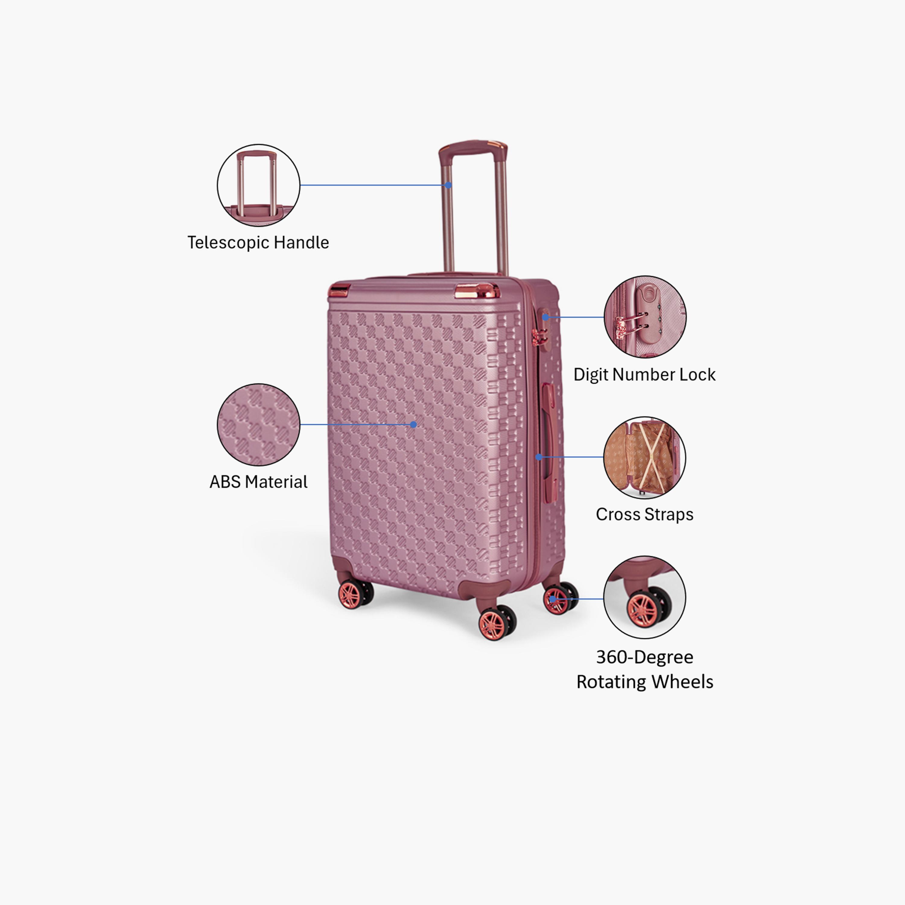LIMRA 56 CM Small Cabin ABS Hard Sided 4-Wheeler Spinner Luggage with Combination Lock-travel-luggagesandbags-luggage-image-3