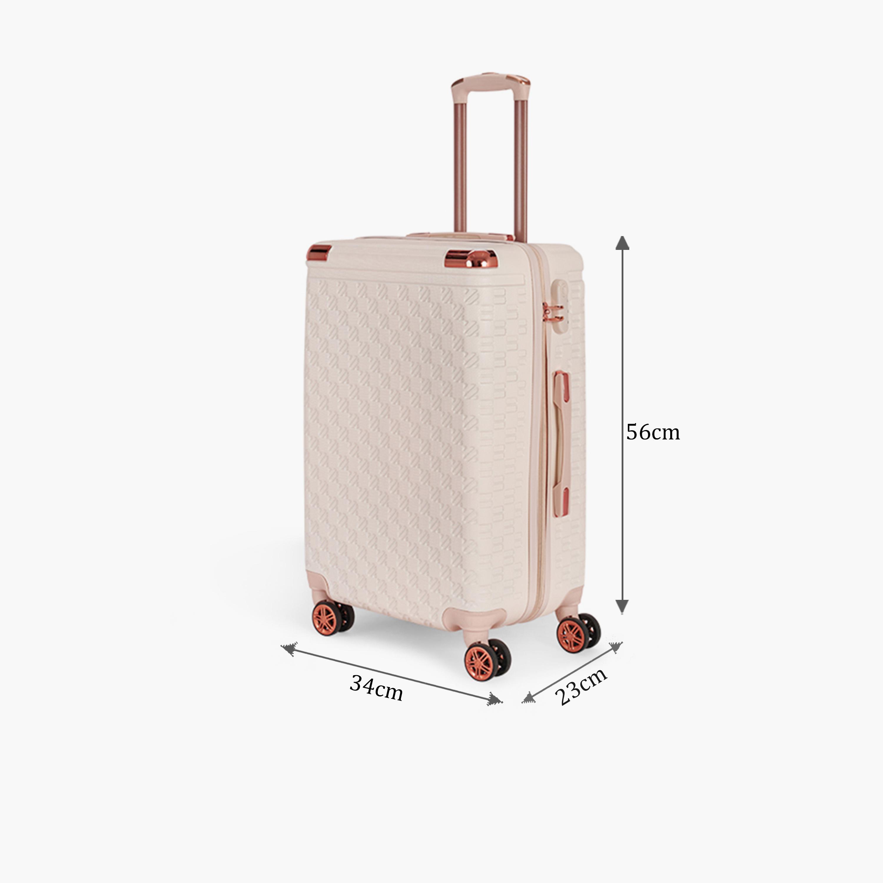 LIMRA 56 CM Small Cabin ABS Hard Sided 4-Wheeler Spinner Luggage with Combination Lock-travel-luggagesandbags-luggage-image-2