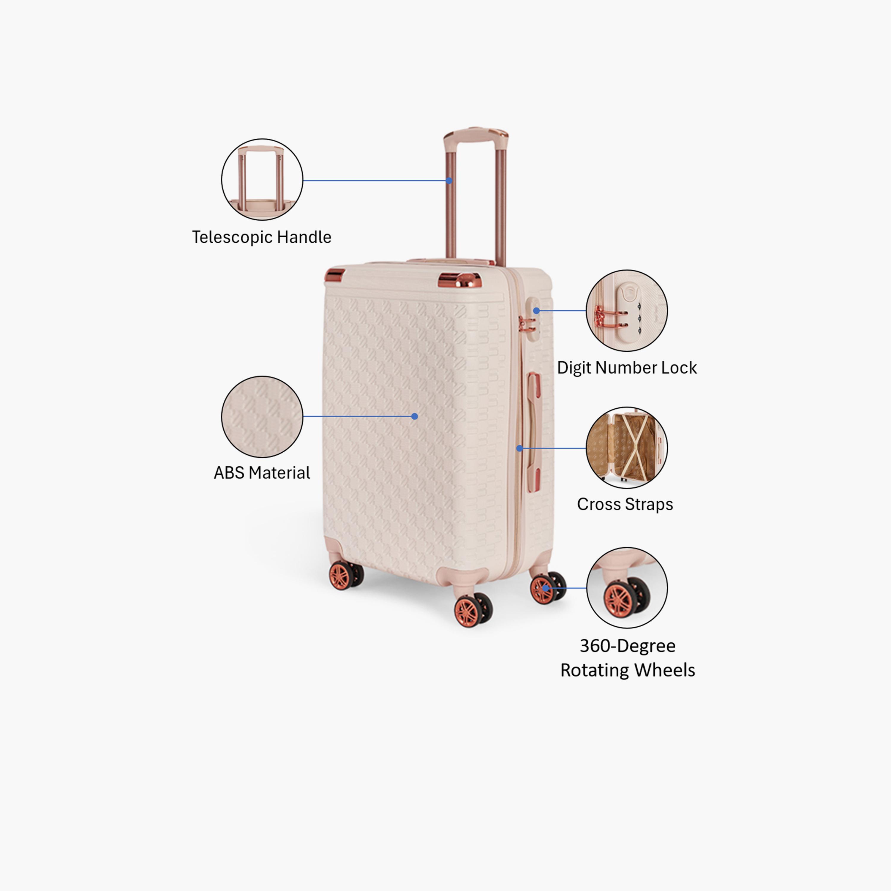 LIMRA 56 CM Small Cabin ABS Hard Sided 4-Wheeler Spinner Luggage with Combination Lock-travel-luggagesandbags-luggage-image-3