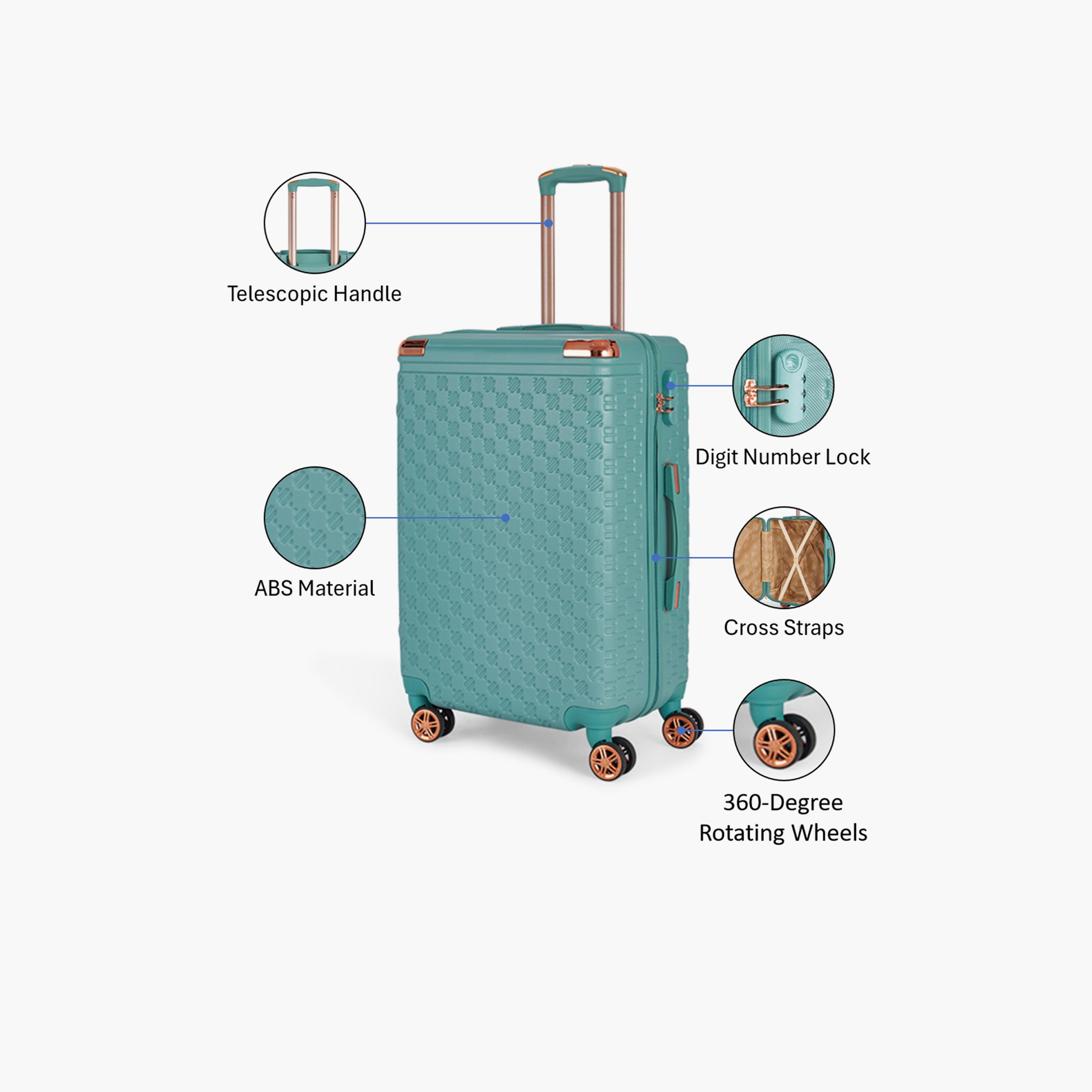 LIMRA 56 CM Small Cabin ABS Hard Sided 4-Wheeler Spinner Luggage with Combination Lock-travel-luggagesandbags-luggage-image-3