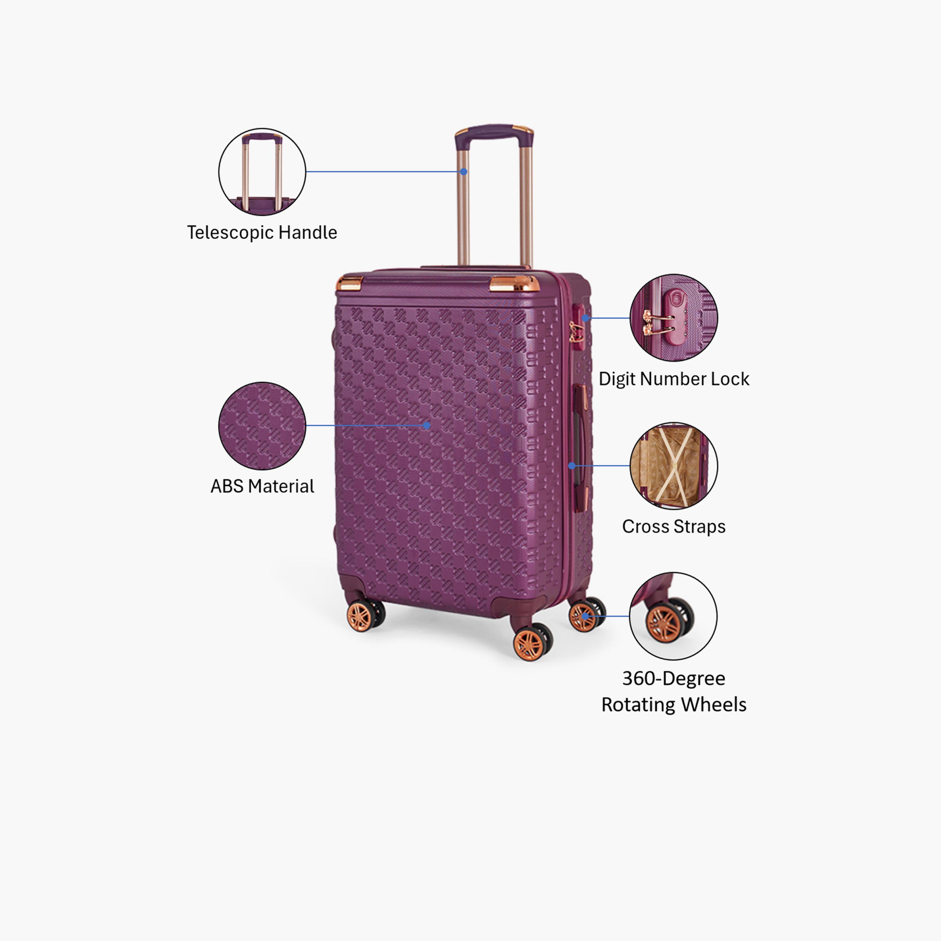 LIMRA 56 CM Small Cabin ABS Hard Sided 4-Wheeler Spinner Luggage with Combination Lock-travel-luggagesandbags-luggage-image-3