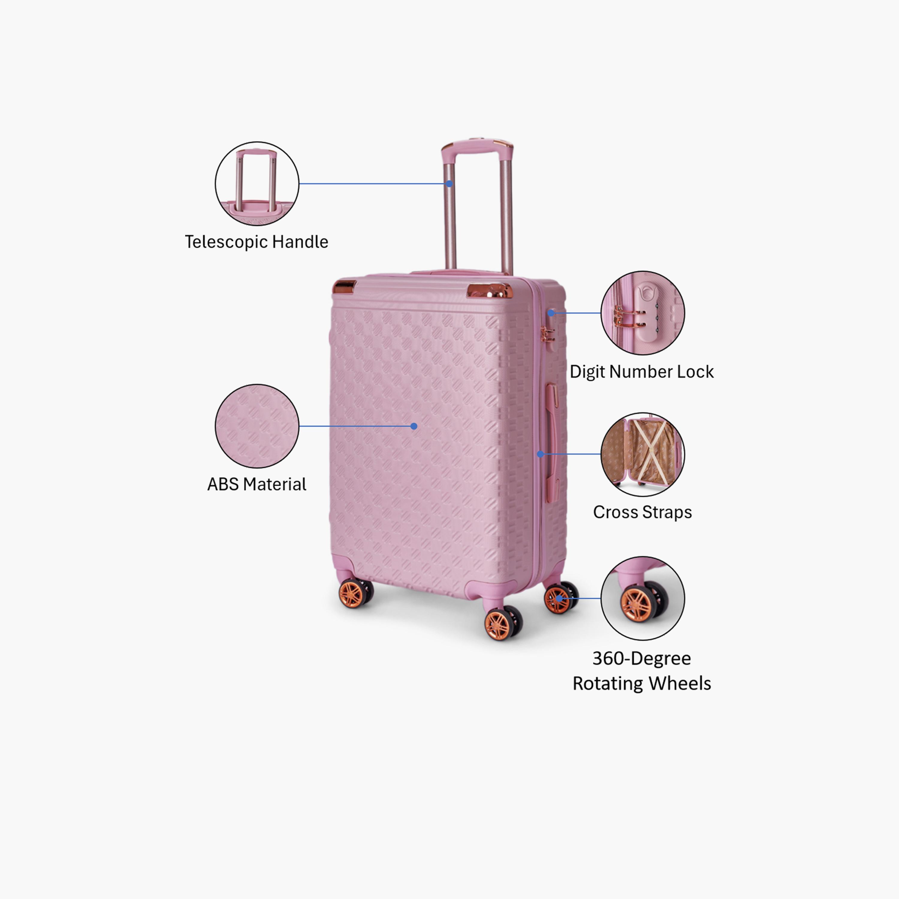 LIMRA 56 CM Small Cabin ABS Hard Sided 4-Wheeler Spinner Luggage with Combination Lock-travel-luggagesandbags-luggage-image-3