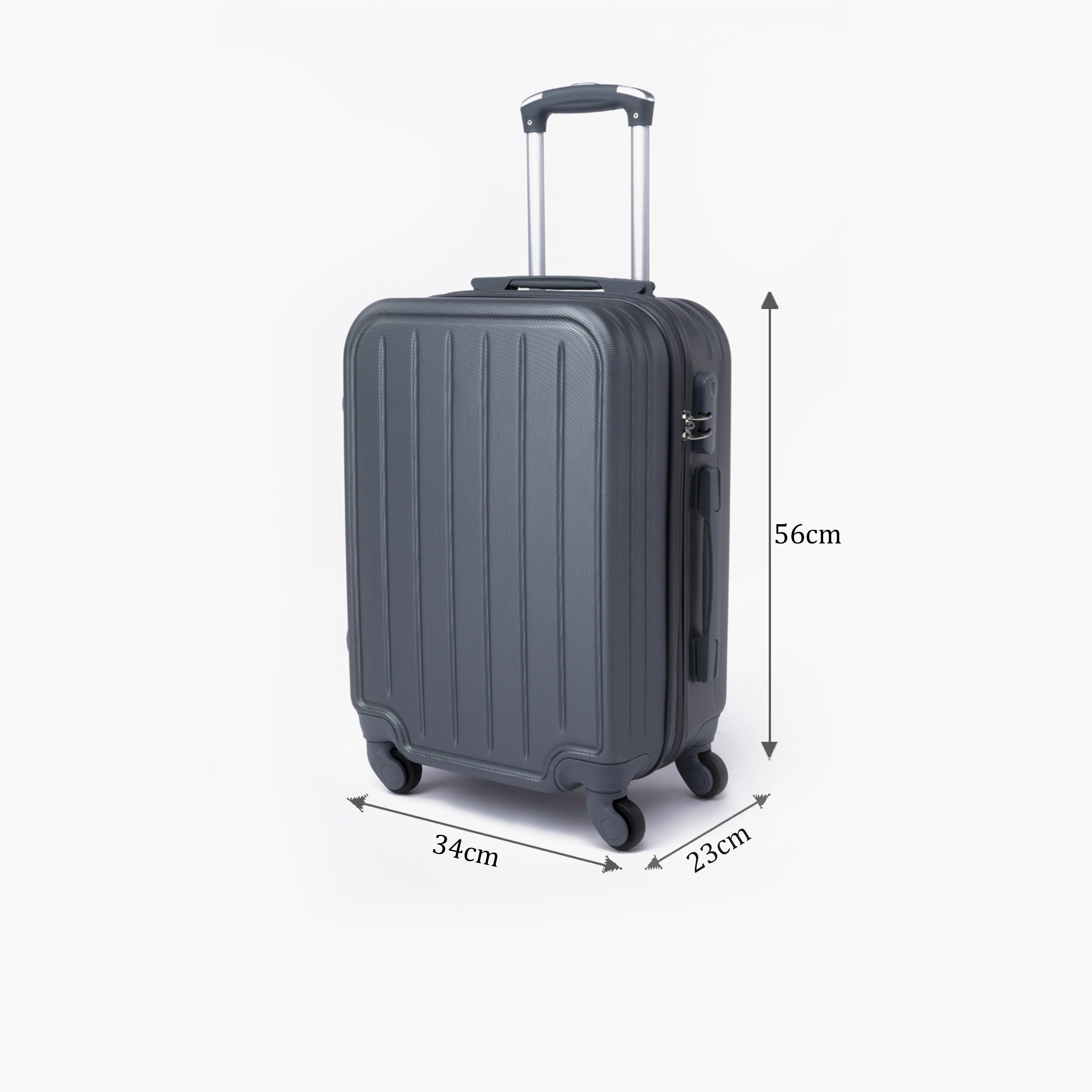 LIMRA 56 CM Small Cabin ABS Hard Sided 4-Wheeler Spinner Luggage with Combination Lock-travel-luggagesandbags-luggage-image-2
