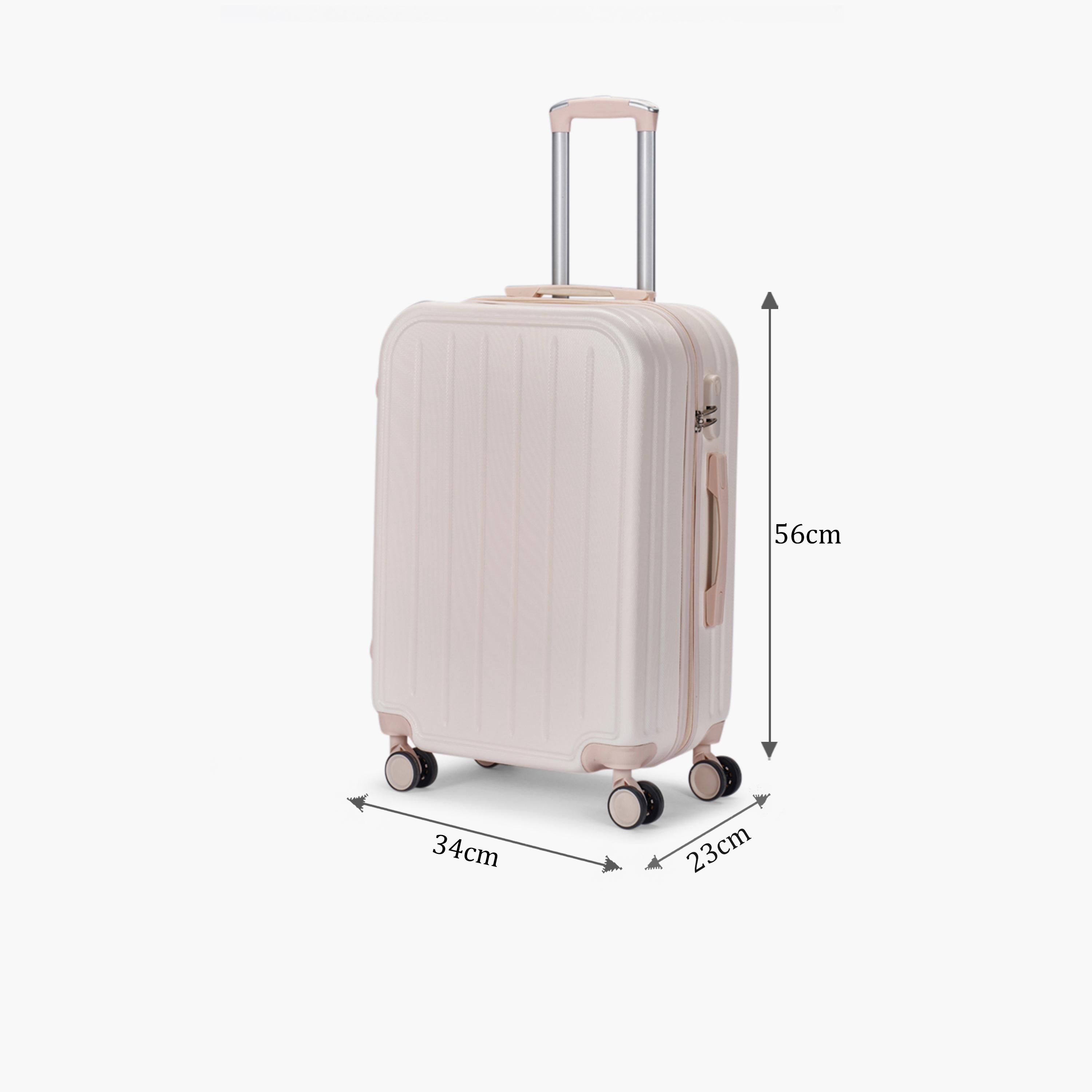 LIMRA 56 CM Small Cabin ABS Hard Sided 4-Wheeler Spinner Luggage with Combination Lock-travel-luggagesandbags-luggage-image-2