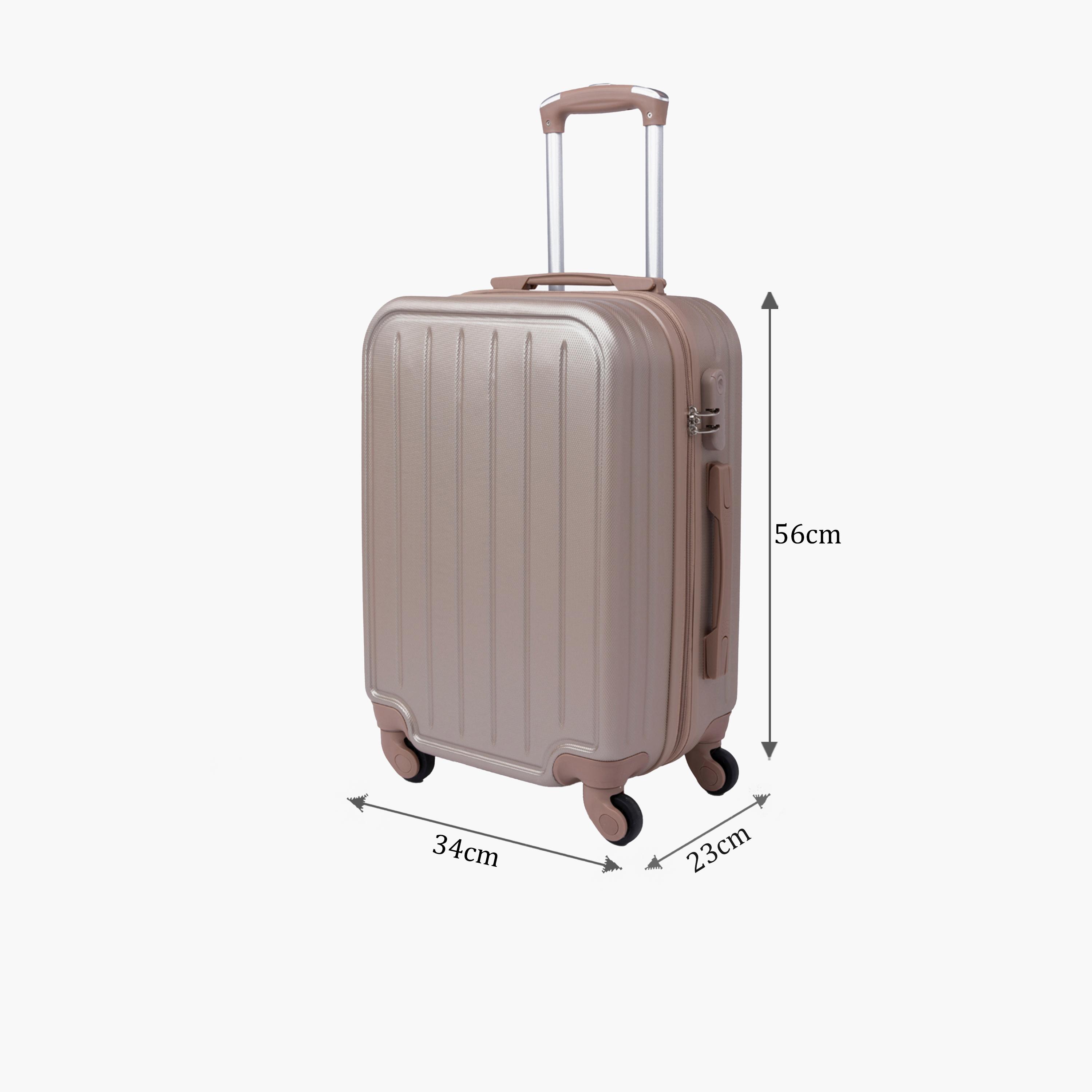 LIMRA 56 CM Small Cabin ABS Hard Sided 4-Wheeler Spinner Luggage with Combination Lock-travel-luggagesandbags-luggage-image-2