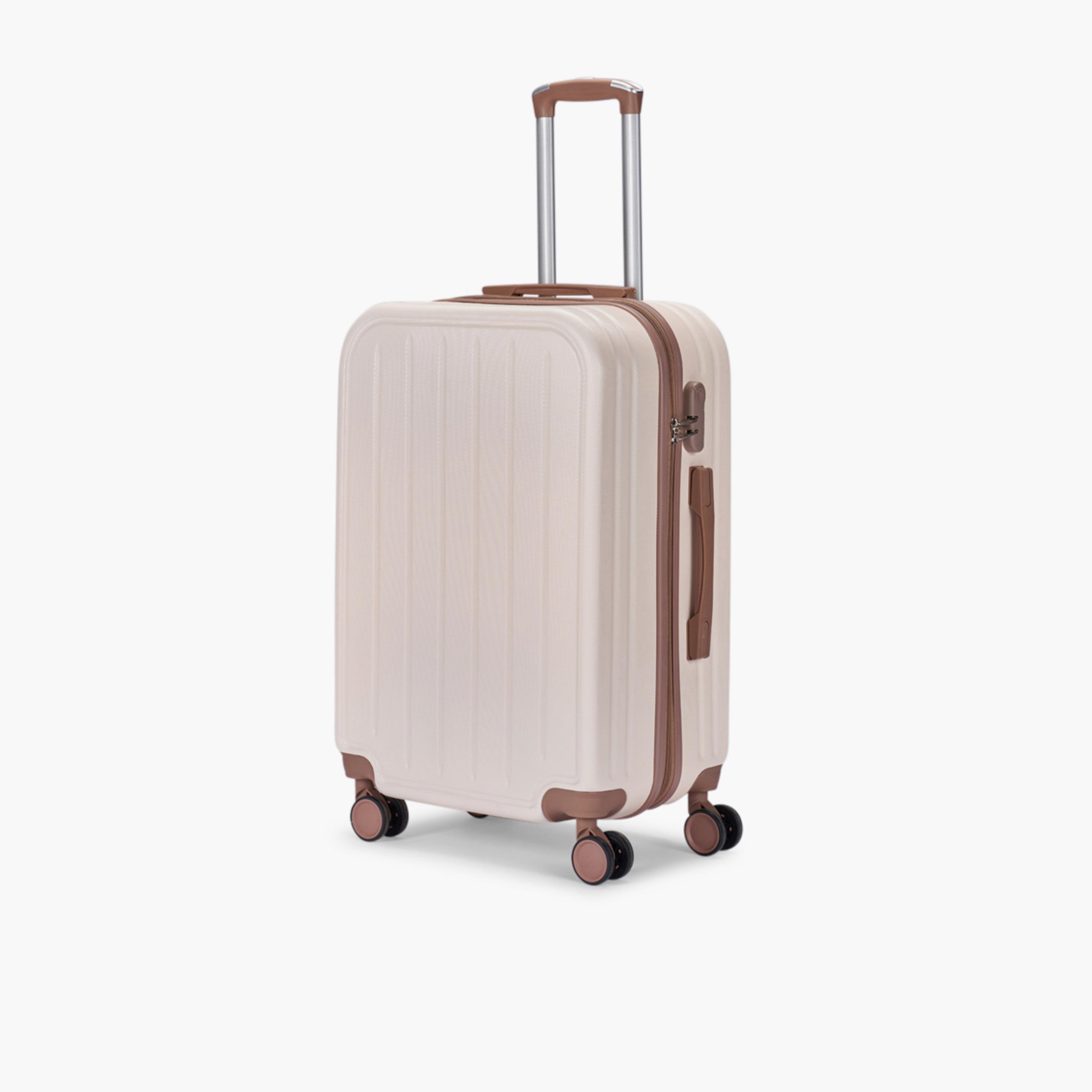 LIMRA 56 CM Small Cabin ABS Hard Sided 4-Wheeler Spinner Luggage with Combination Lock-travel-luggagesandbags-luggage-image-1
