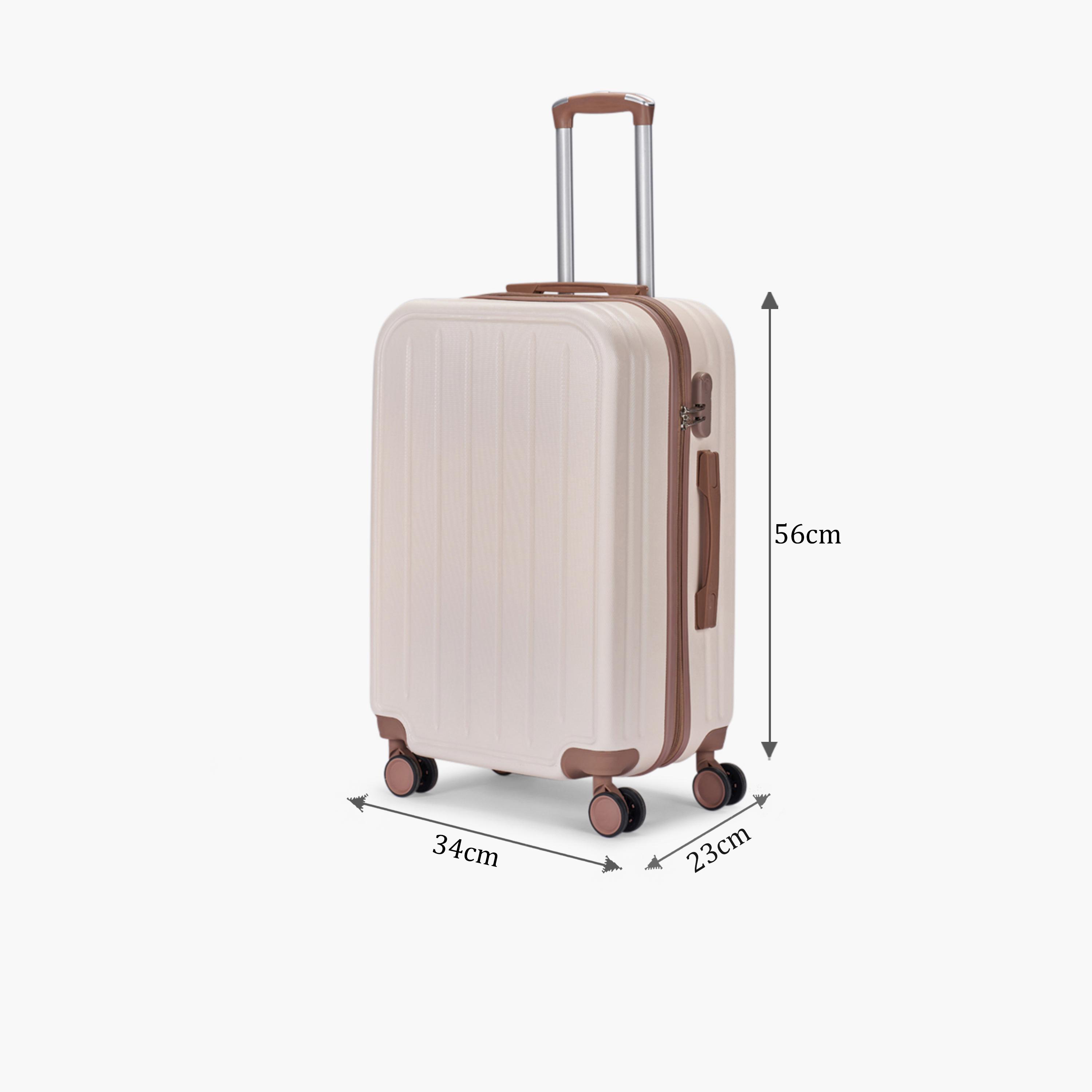 LIMRA 56 CM Small Cabin ABS Hard Sided 4-Wheeler Spinner Luggage with Combination Lock-travel-luggagesandbags-luggage-image-2