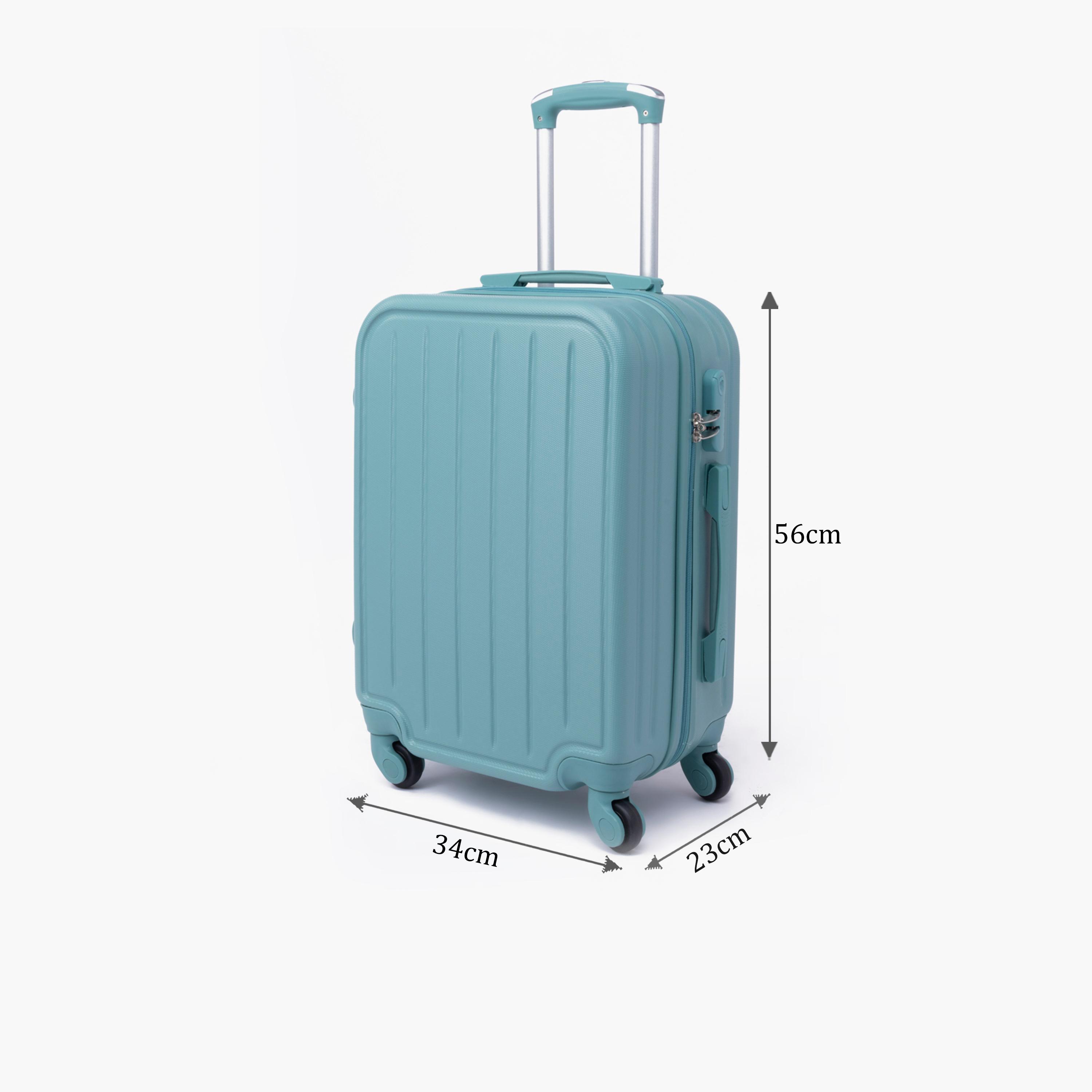 LIMRA 56 CM Small Cabin ABS Hard Sided 4-Wheeler Spinner Luggage with Combination Lock-travel-luggagesandbags-luggage-image-2