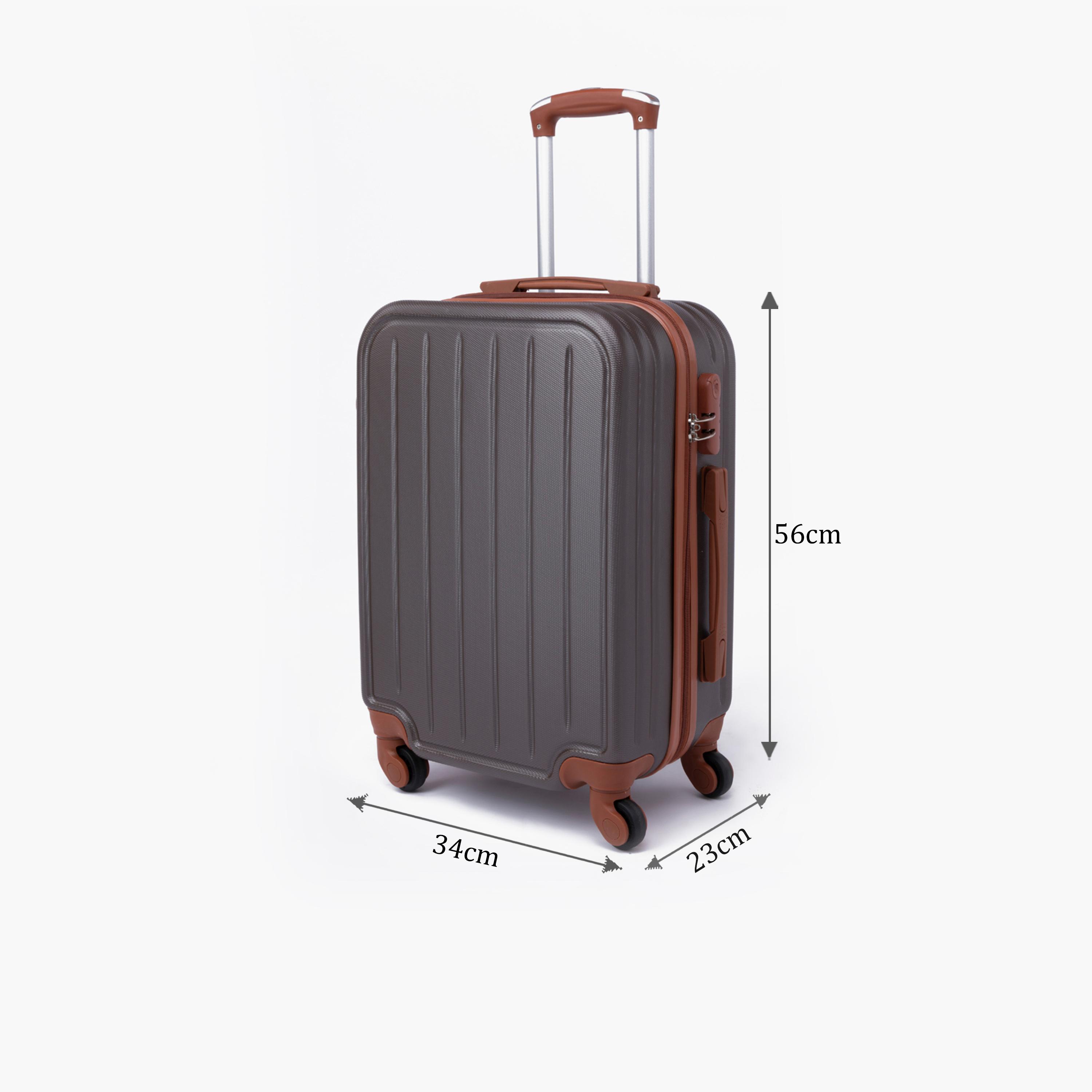 LIMRA 56 CM Small Cabin ABS Hard Sided 4-Wheeler Spinner Luggage with Combination Lock-travel-luggagesandbags-luggage-image-2